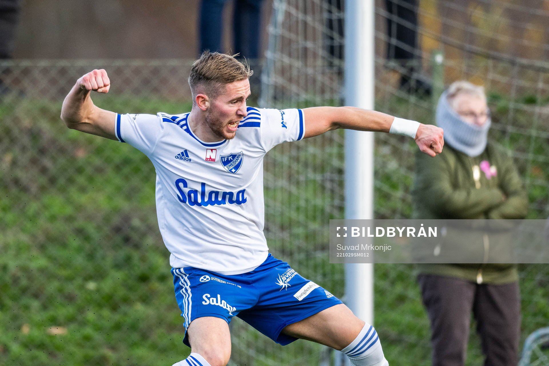 Simrishamns Pontus Wiktorsson jublar