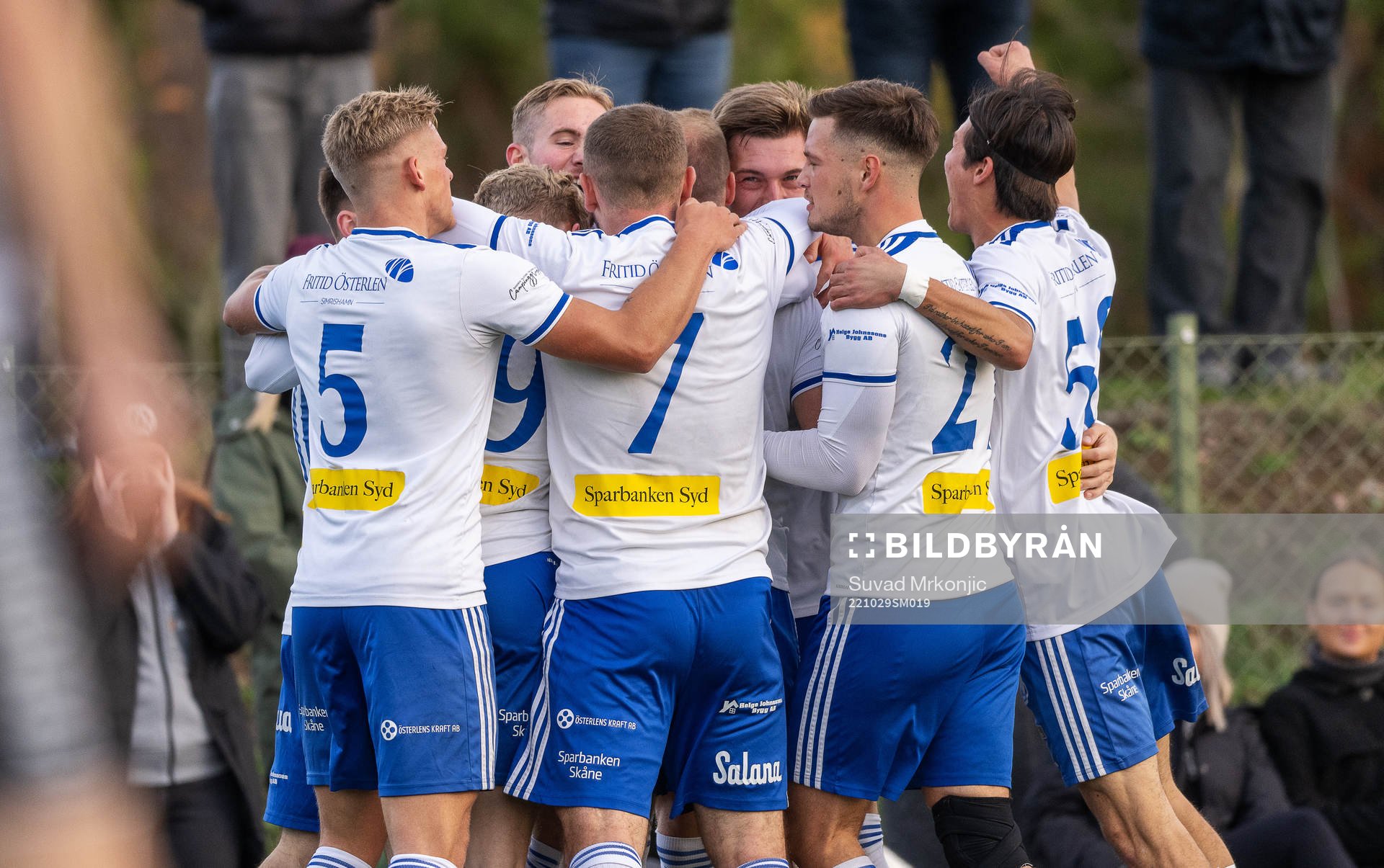 Simrishamns spelare jublar