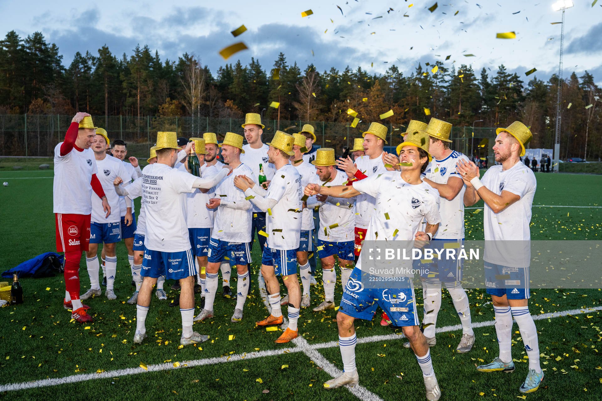 Simrishamns spelare jublar