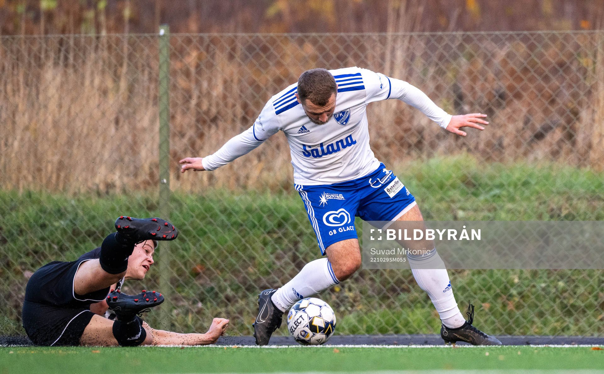 Högsbys Sebastian Karlsson och Simrishamns Ahmed Zukanovic