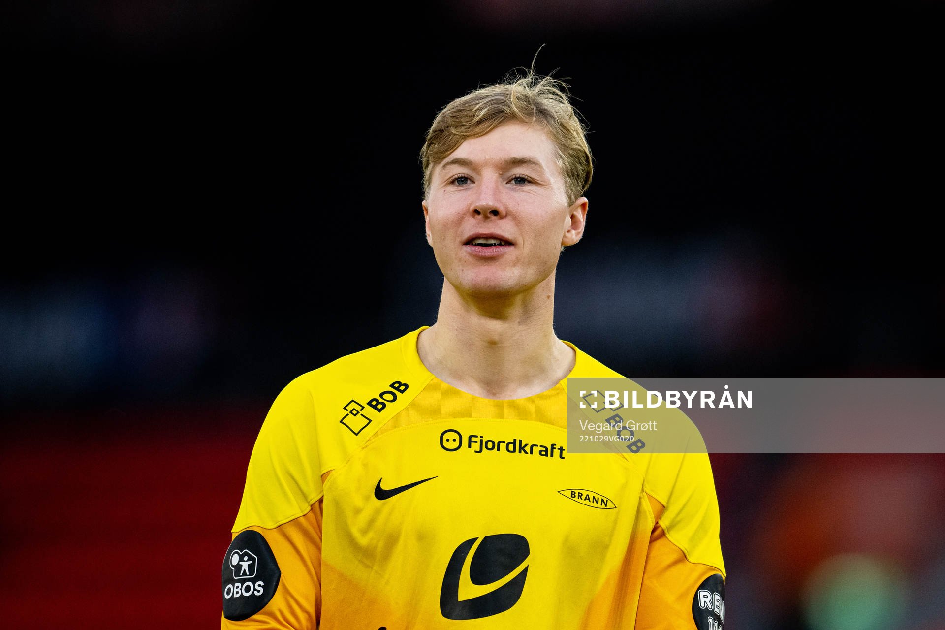 Goalkeeper Mathias Dyngeland of Brann