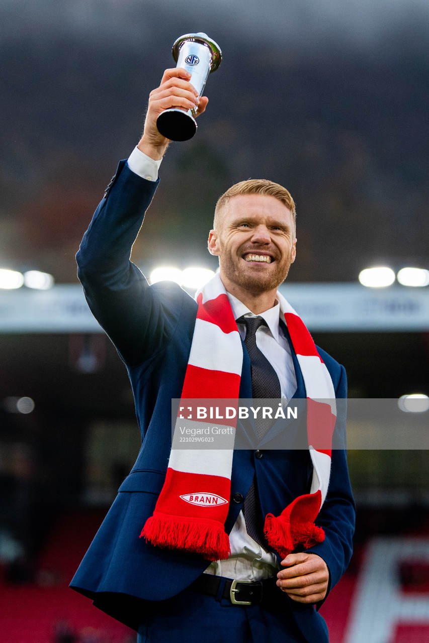 Sivert Heltne Nilsen of Brann celebrates