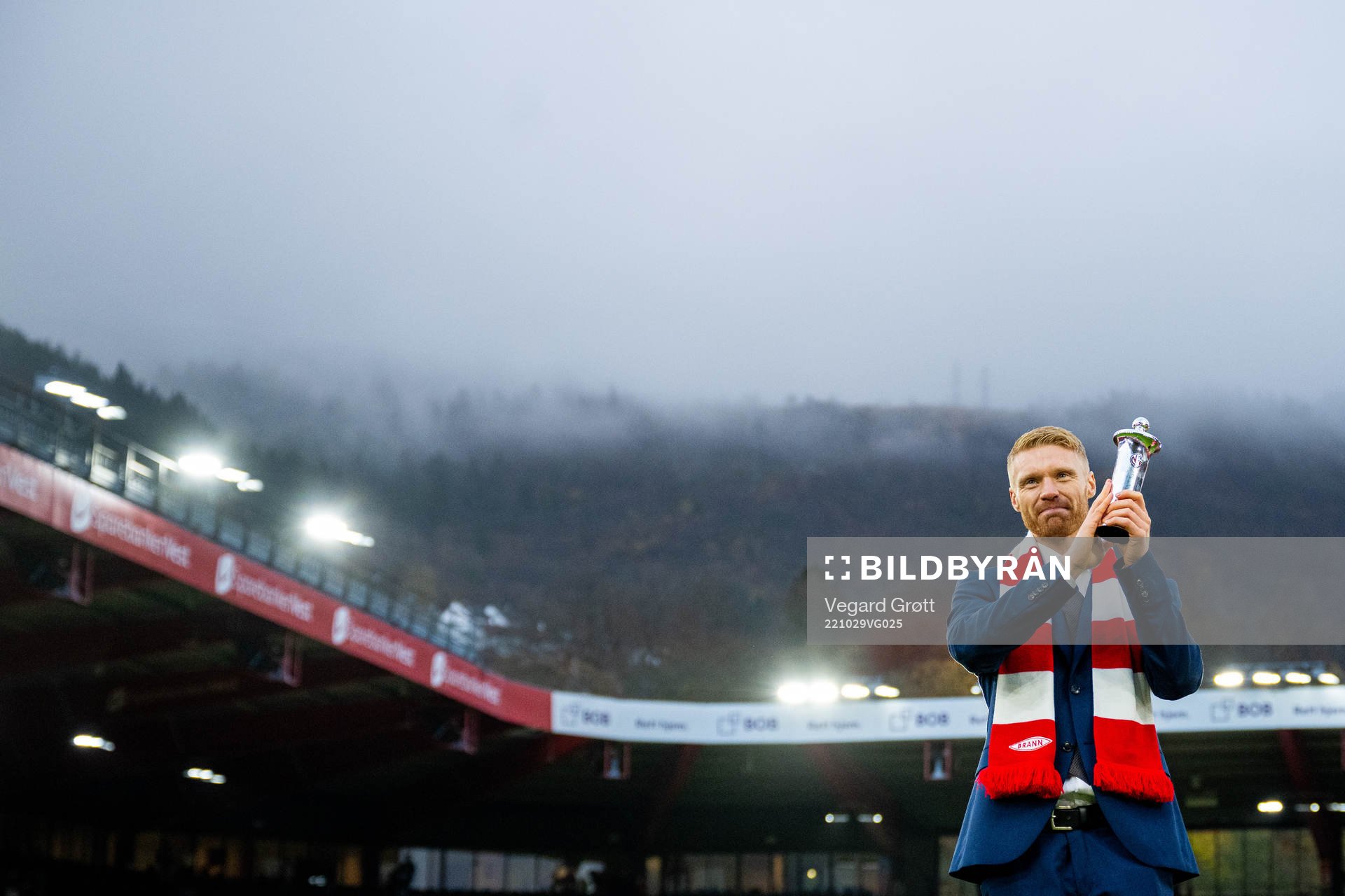 Sivert Heltne Nilsen of Brann celebrates