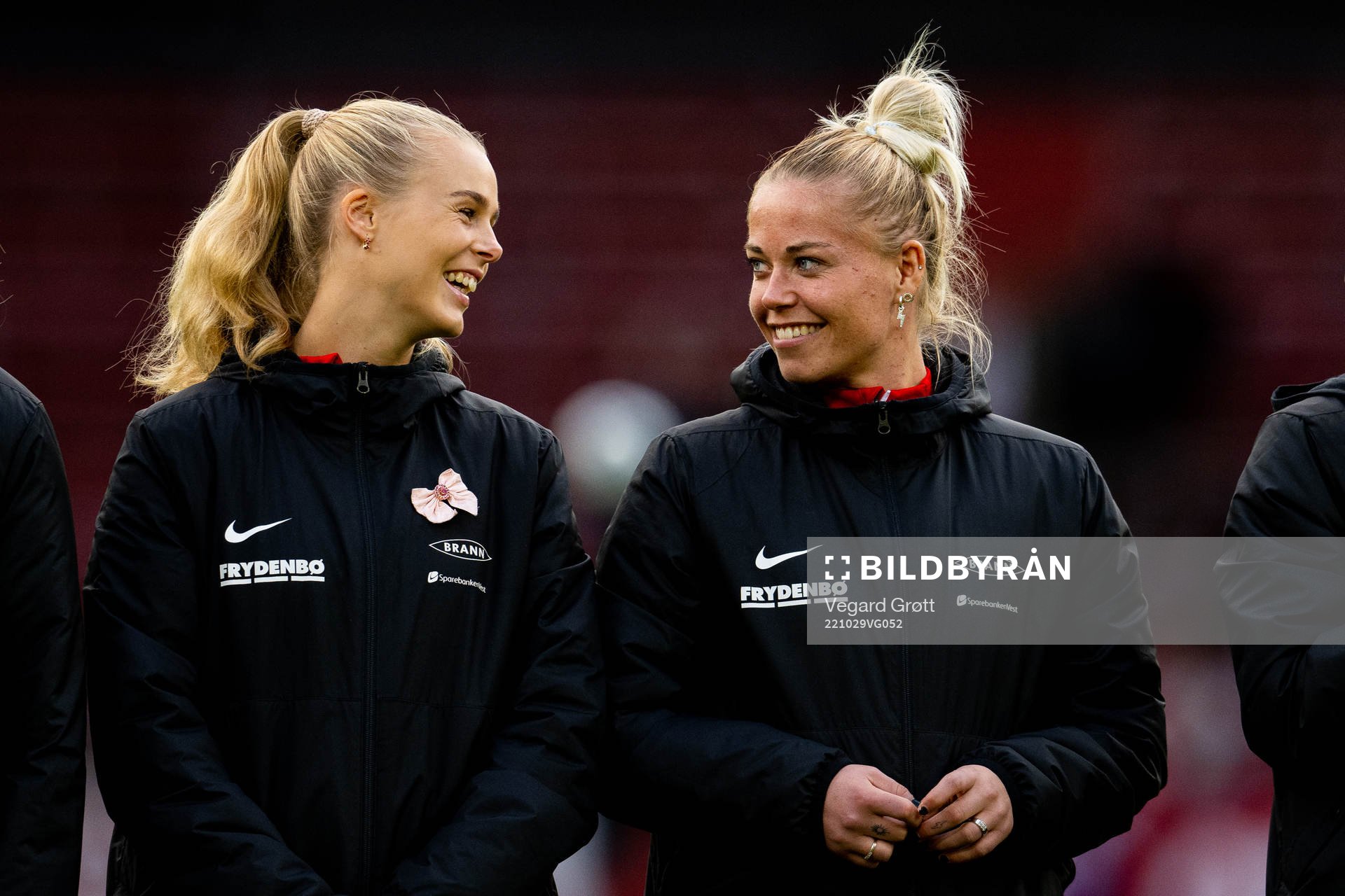 Nora Eide Lie and Therese Sessy Åsland of Brann at