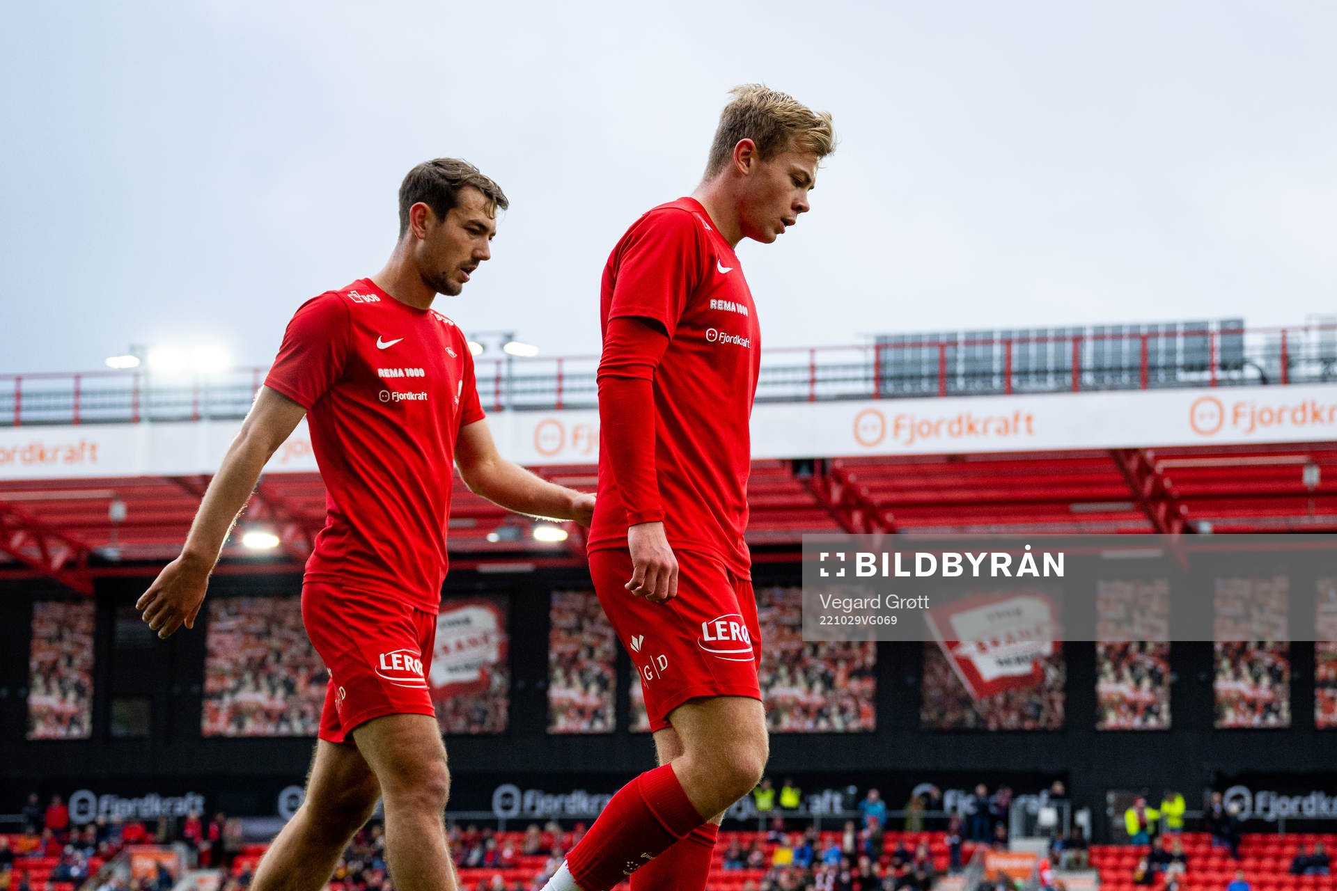 Fredrik Pallesen Knudsen and Aune Selland Heggebø of Brann