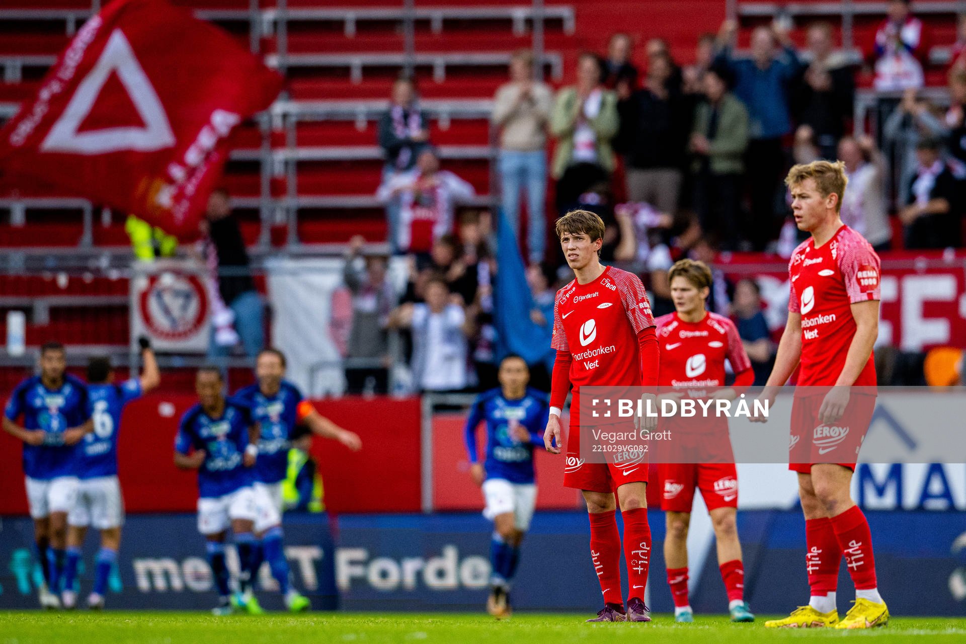 Niklas Jensen Wassberg of Brann looks dejected