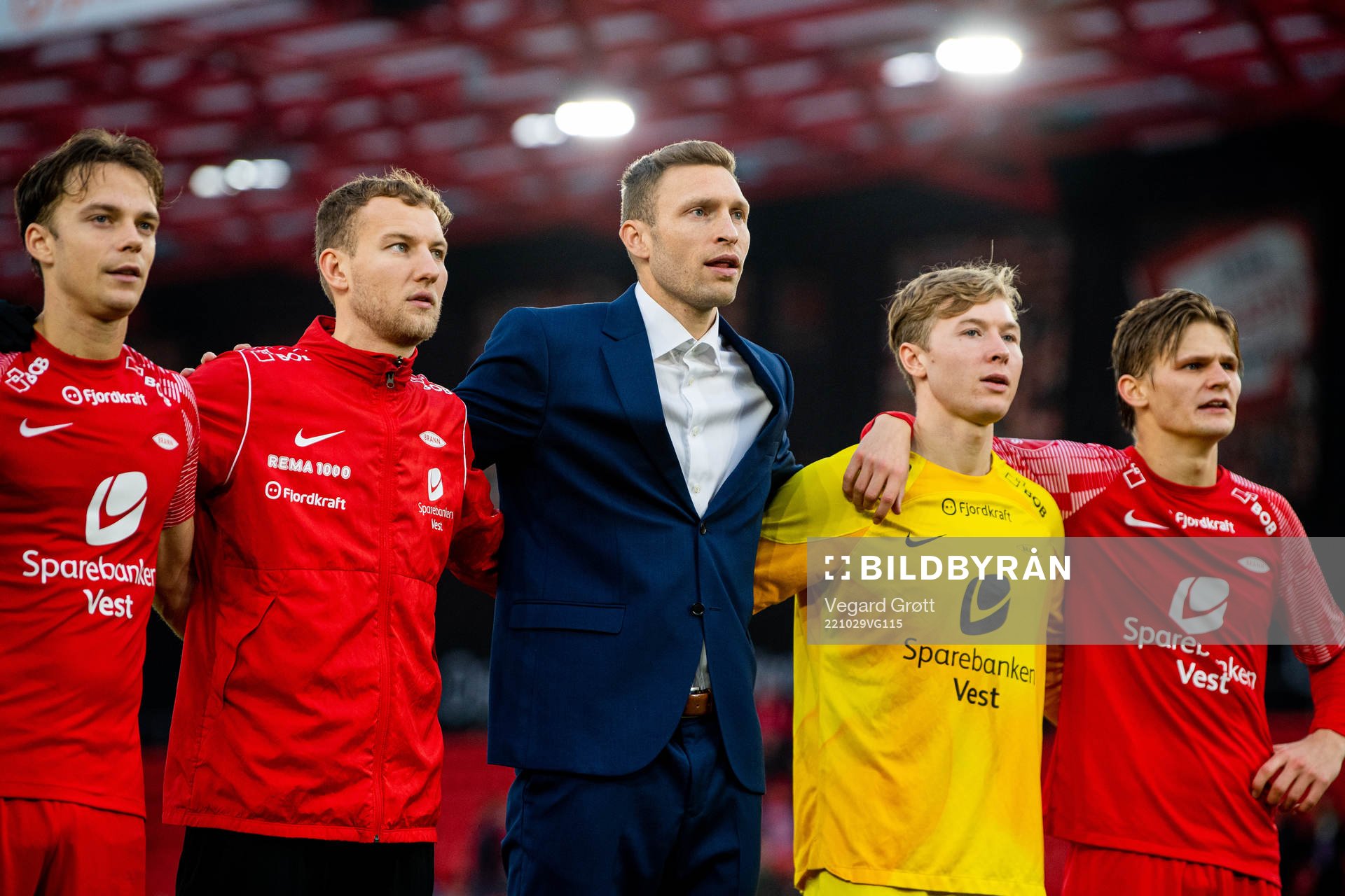 Felix Horn Myhre, Runar Hove, goalkeeper Mathias Dyngeland