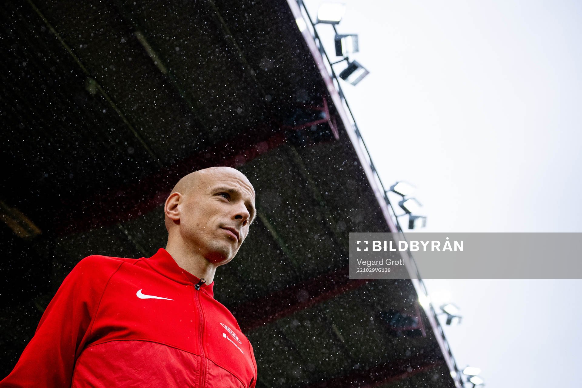 Ruben Kristiansen of Brann enters the pitch