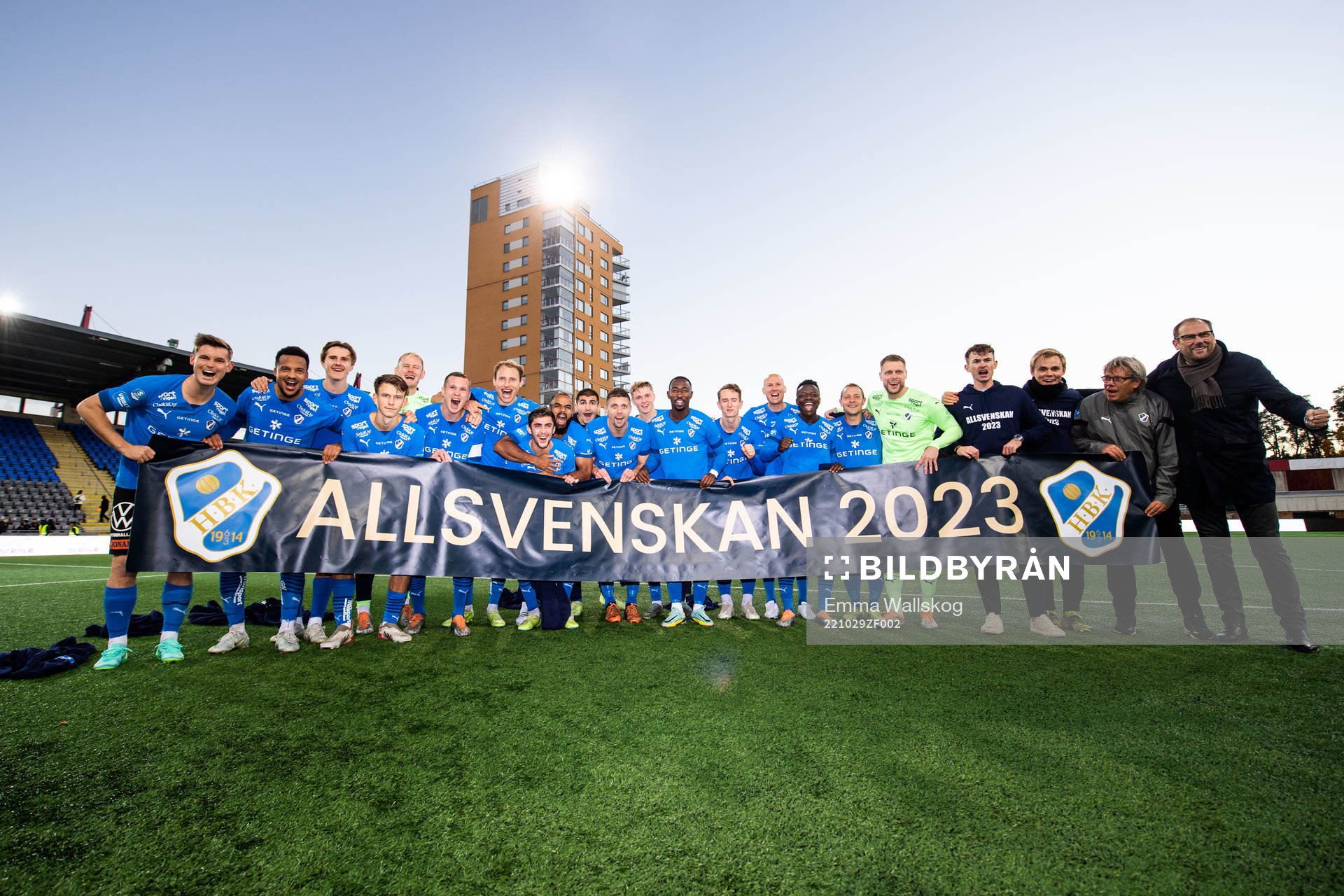 Halmstads spelare jublar