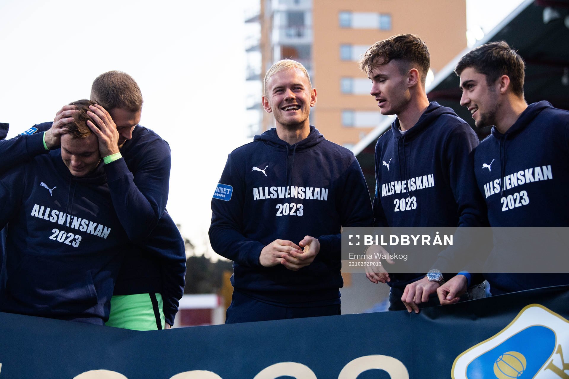 Halmstads spelare jublar
