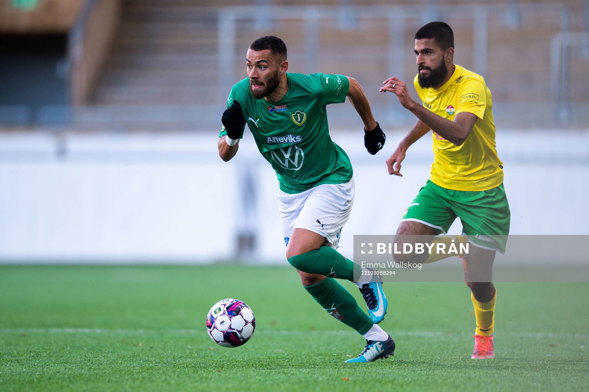 Jönköpings Södras Malkolm Moenza och Dalkurds Suleman