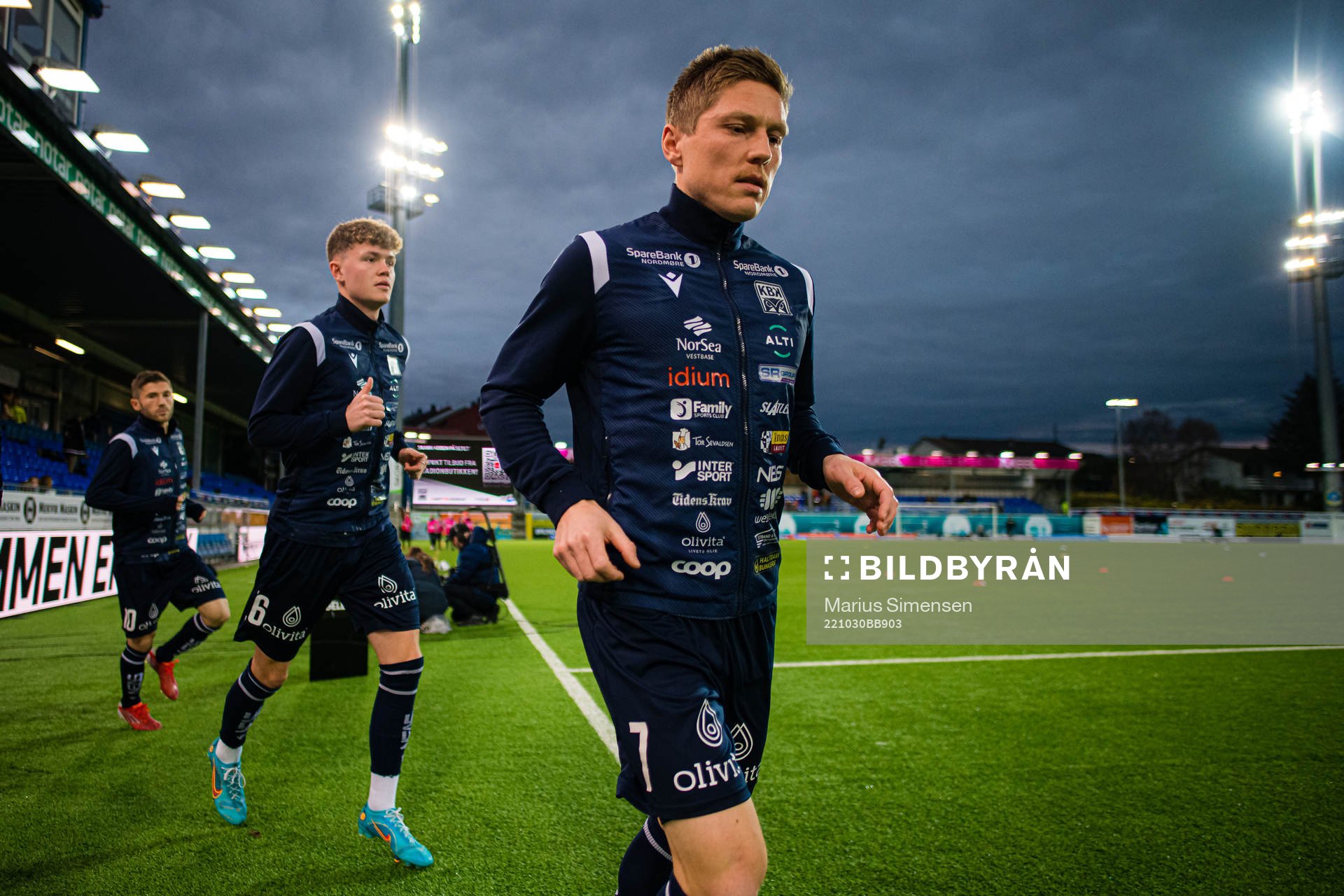 Torgil Øwre Gjertsen of Kristiansund warms up