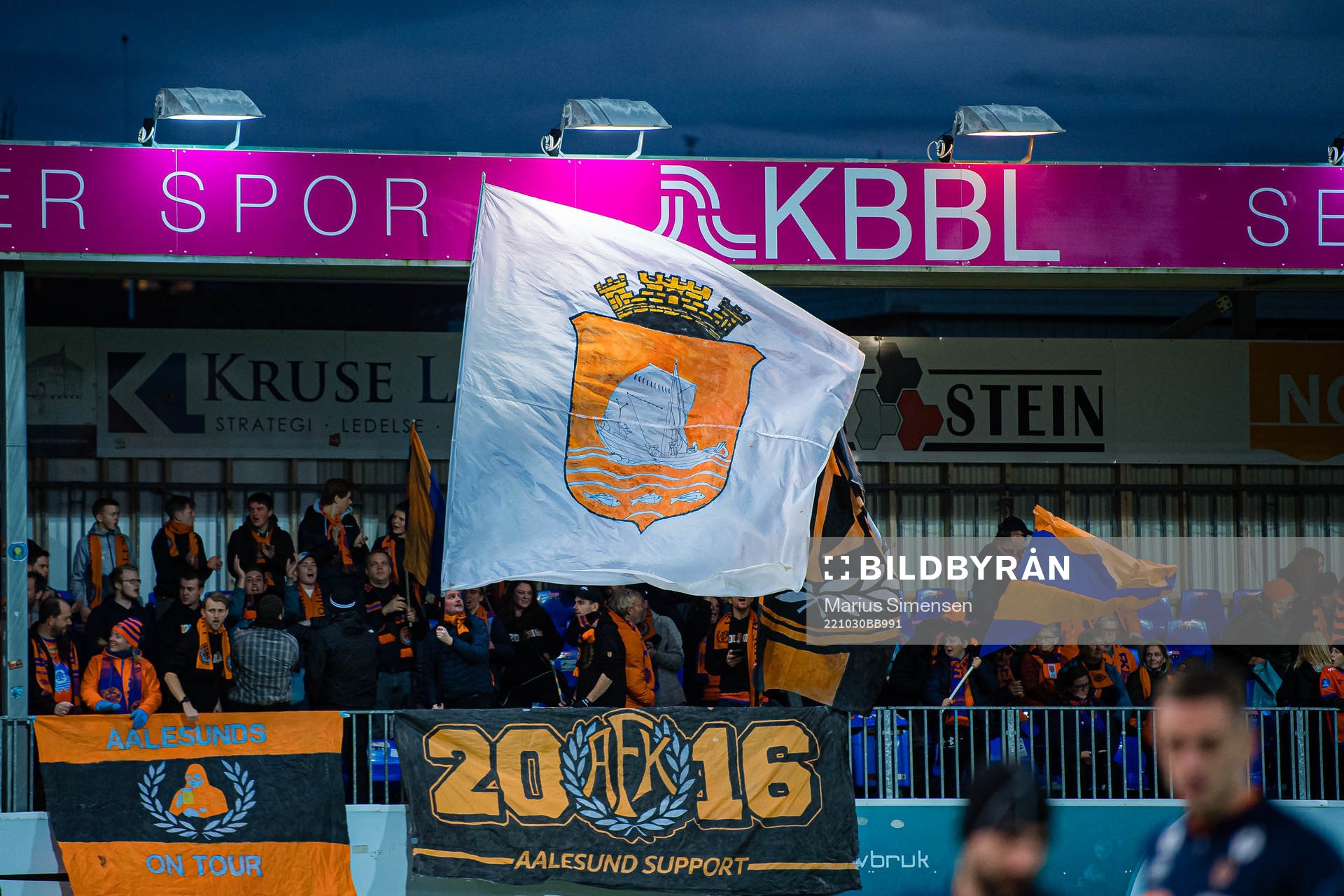 Spectators in the stands