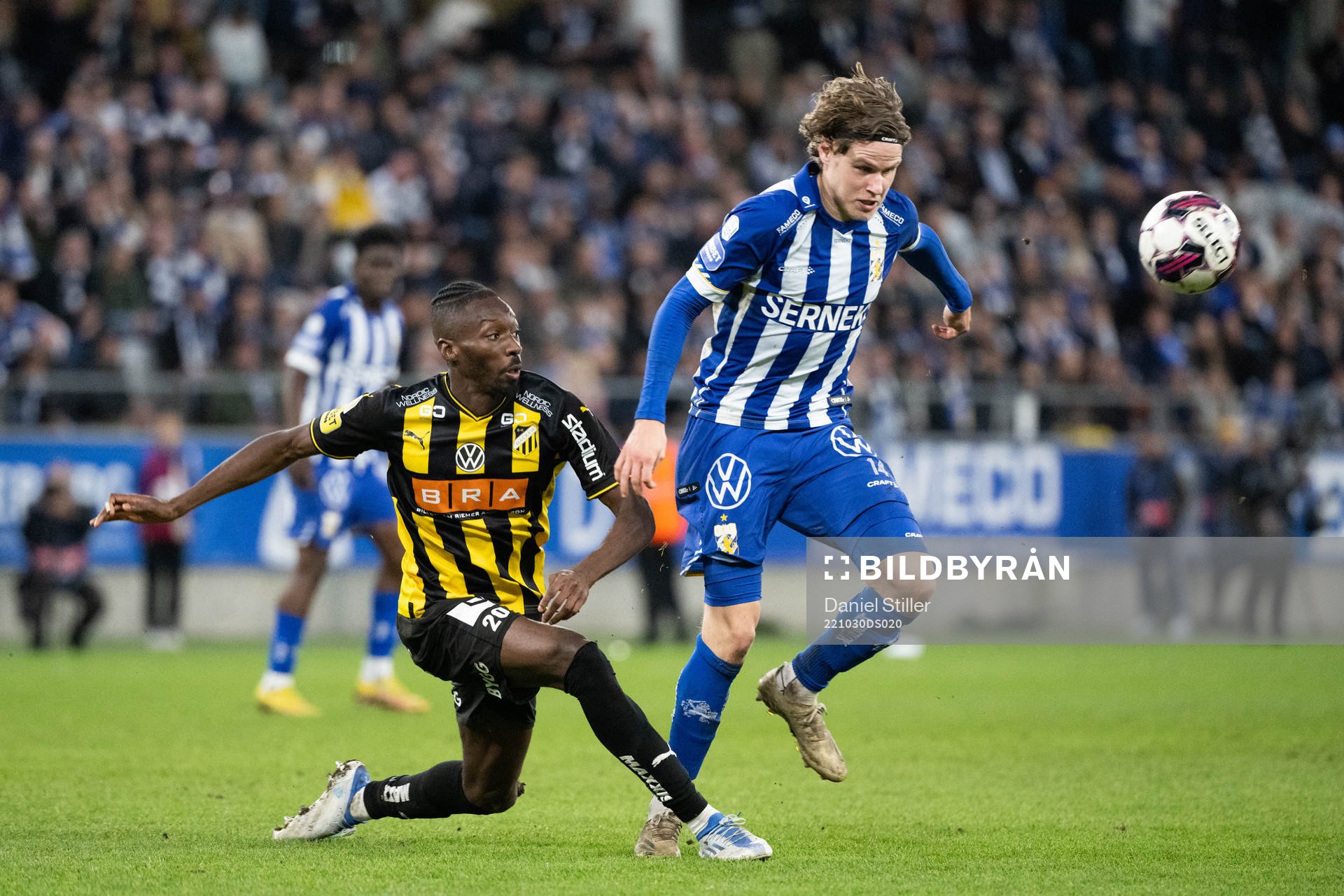 Häckens Blair Sebastian Turgott och IFK Göteborgs Gustaf