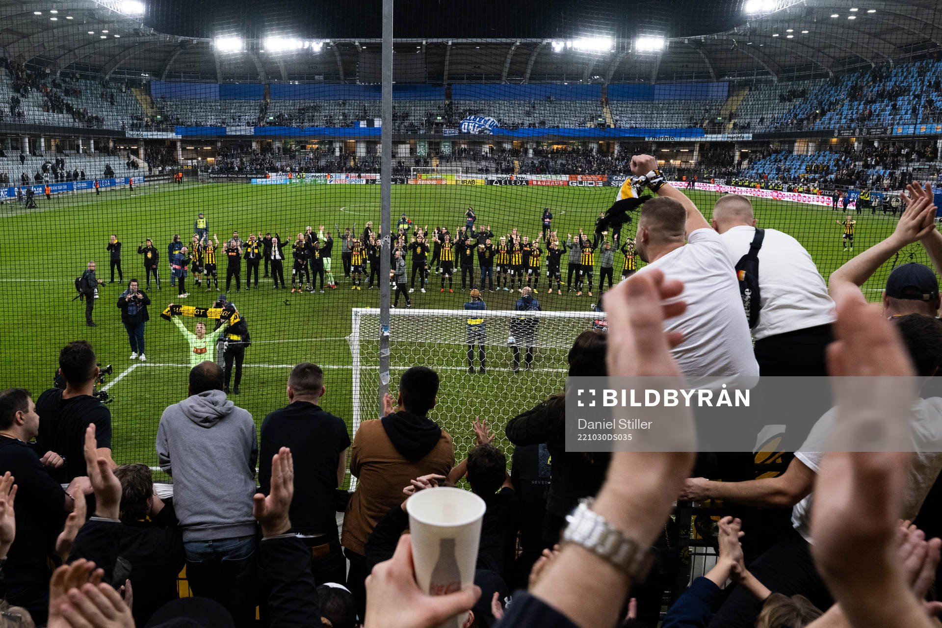 Häcken jublar med fansen