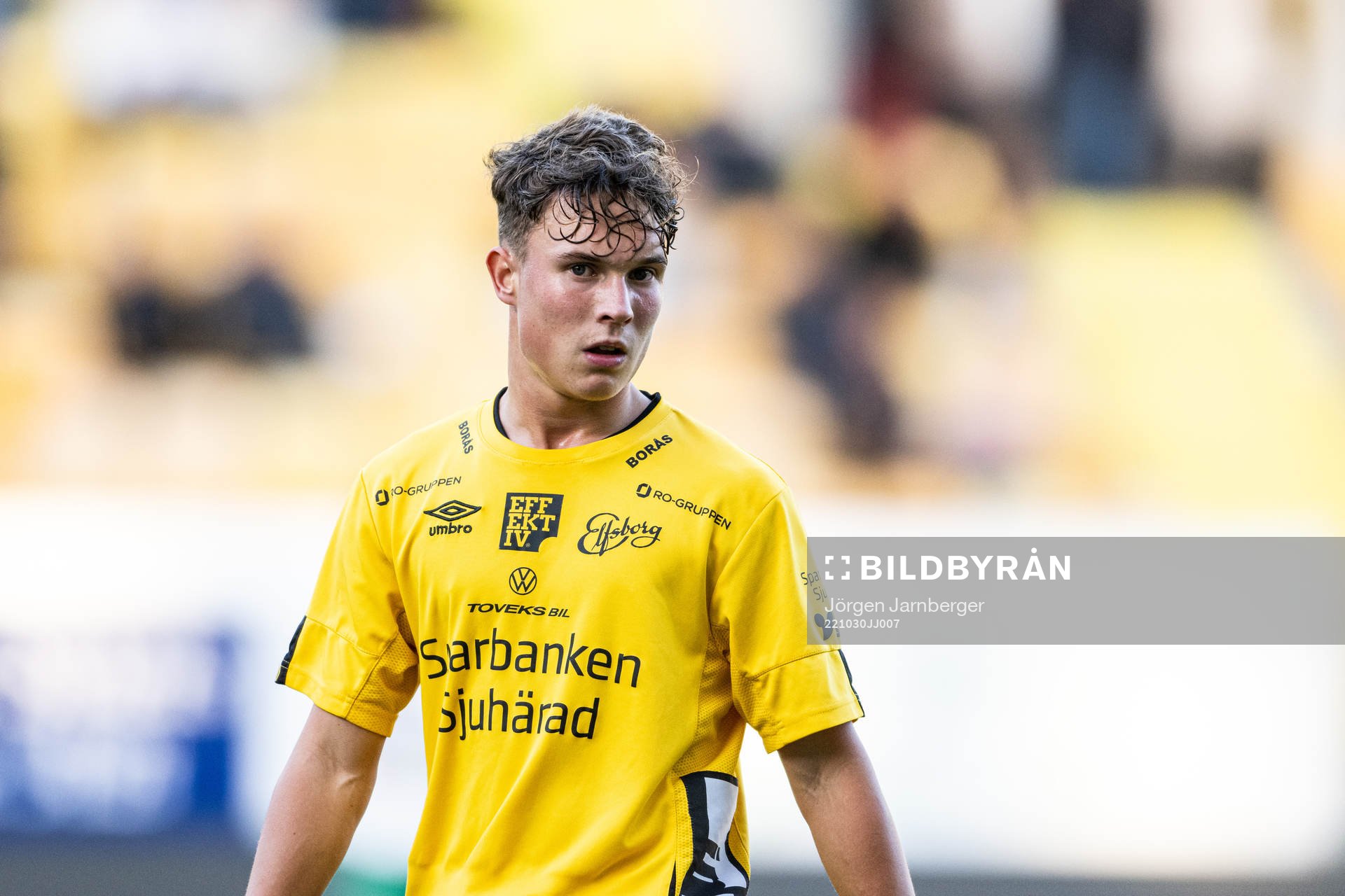 Elfsborgs Enzo Andren under semifinal ett i P17 Allsvenskan mellan Elfsborg och Hammarby den 30 oktober 2022 i Borås.