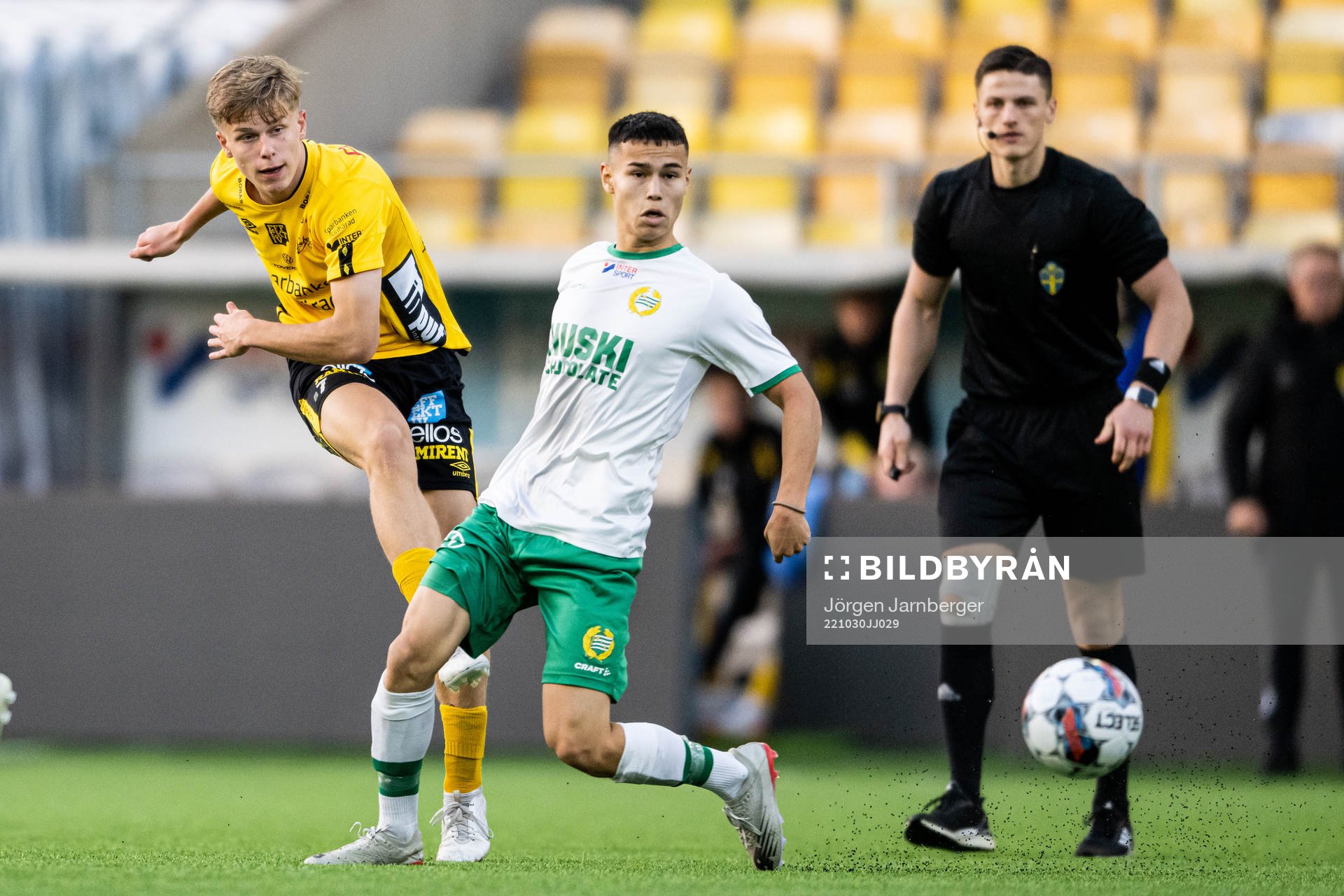 Elfsborgs Gottfrid Rapp och Hammerbys Liam Mahachai Källman