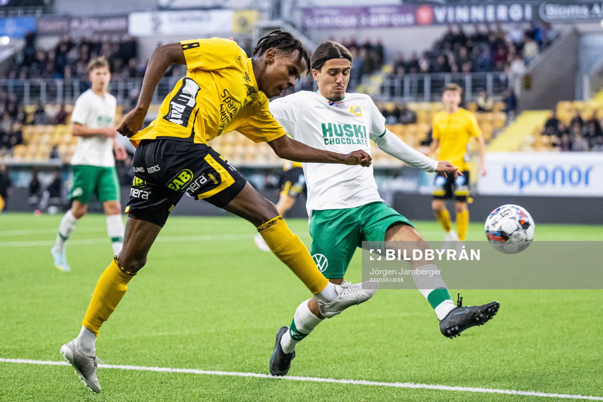 Elfsborgs Isak Edman och Hammerbys Mohamad Haitham Habt
