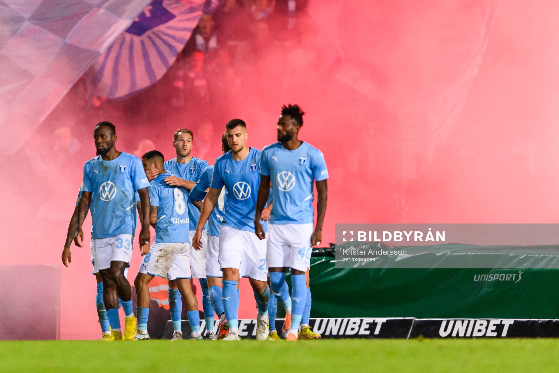 Malmö FFs spelare jublar