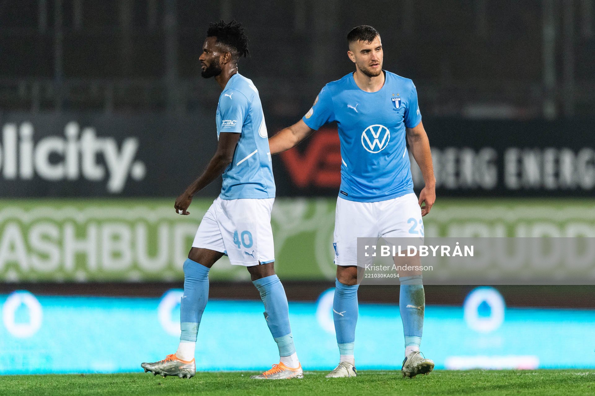 Malmö FFs Emmanuel Lomotey och Matej Chalus