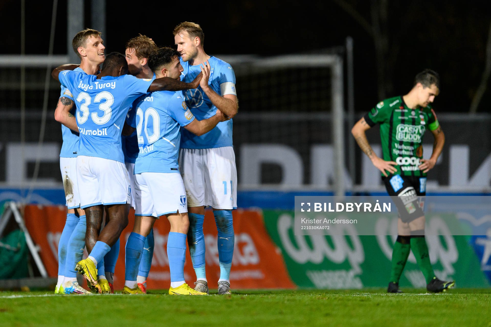 Malmö FFs spelare jublar