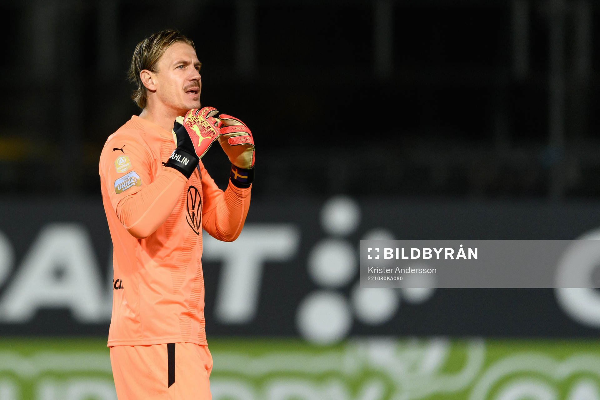 Malmö FFs målvakt Johan Dahlin