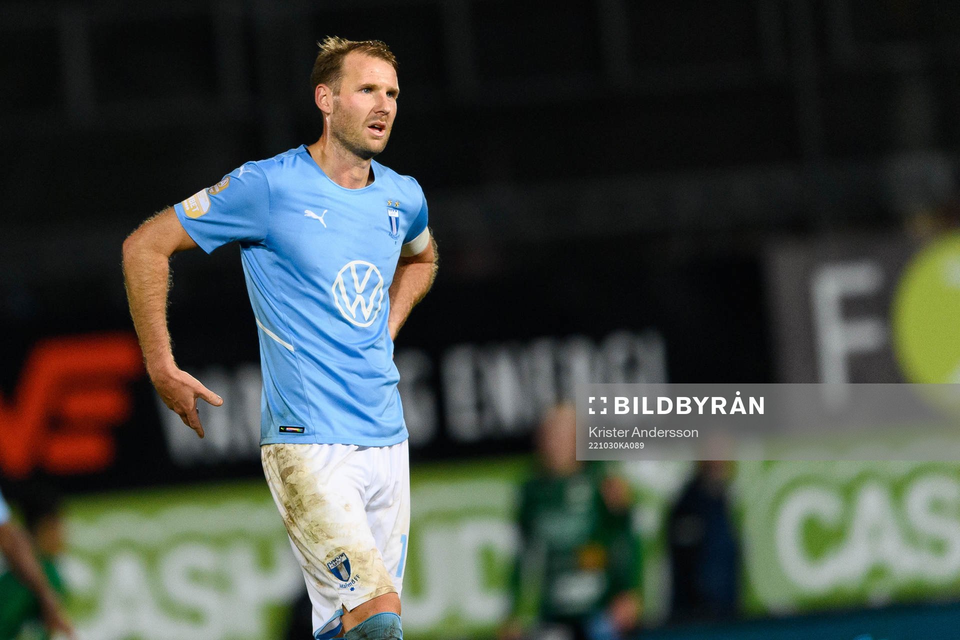 Malmö FFs Ola Toivonen under fotbollsmatchen i Allsvenskan mellan Varberg och Malmö FF den 30 oktober 2022 i Varberg. 