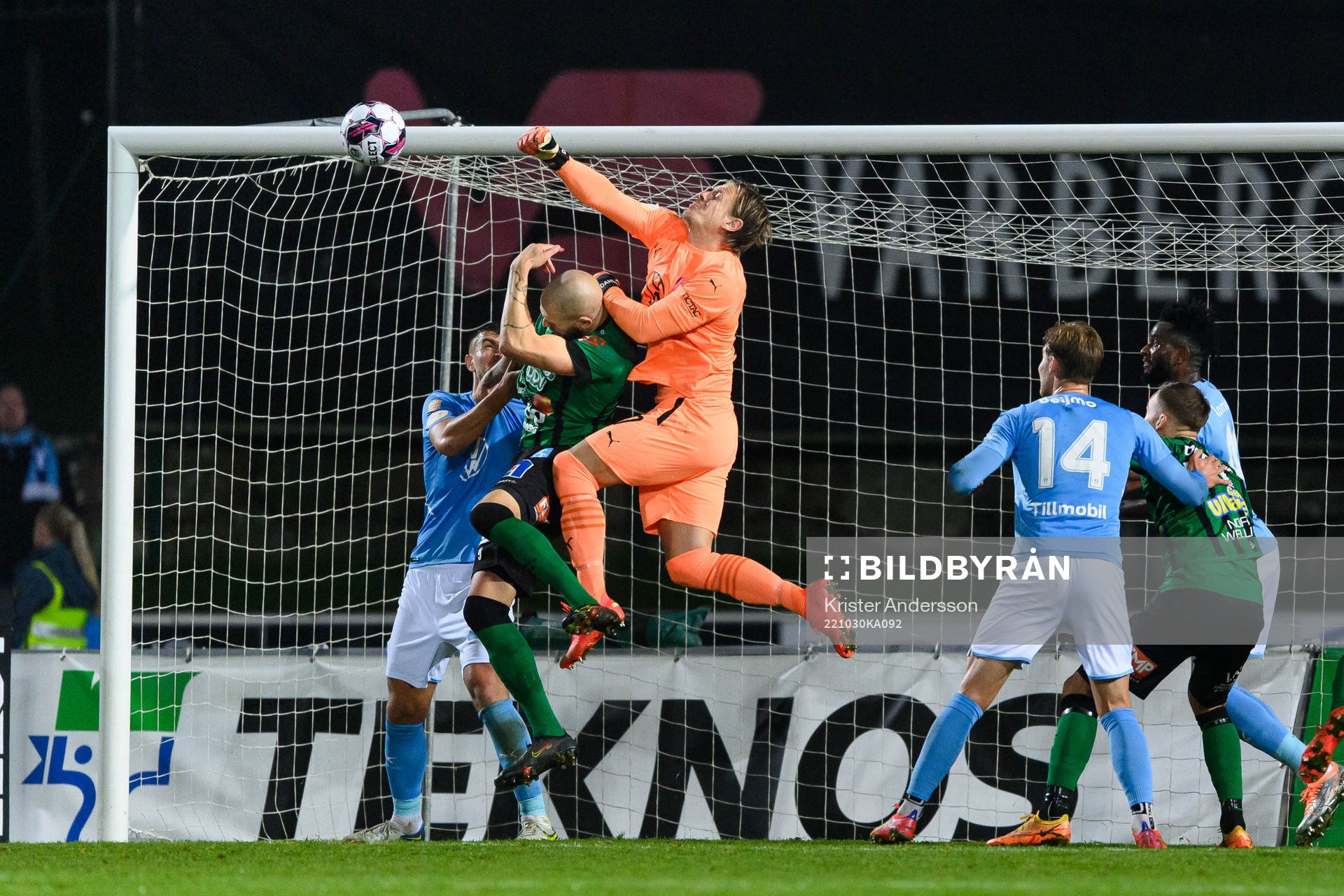 Malmö FFs målvakt Johan Dahlin