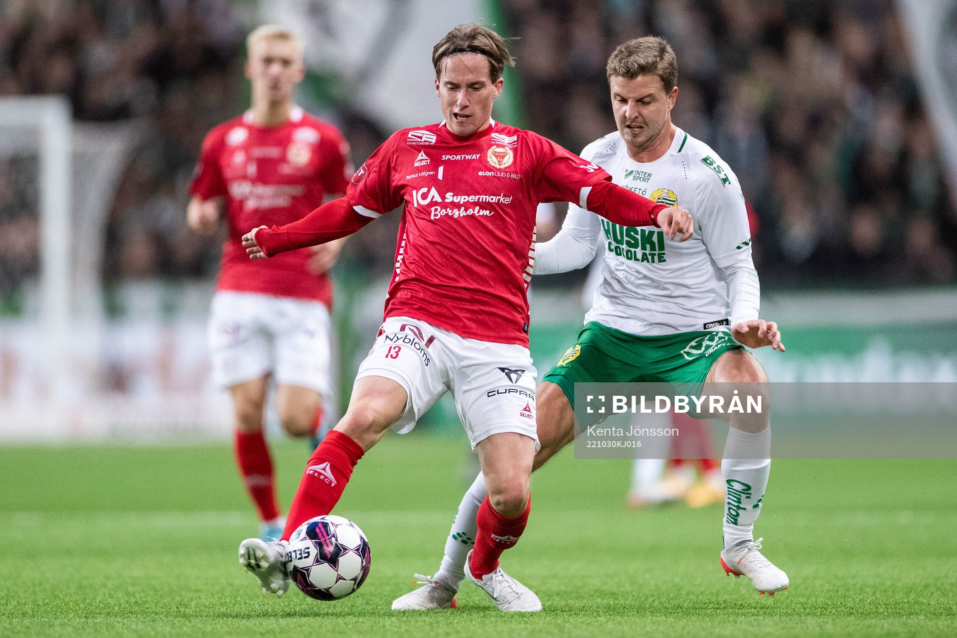 Kalmars Johan Karlsson och Hammarbys Joel Nilsson