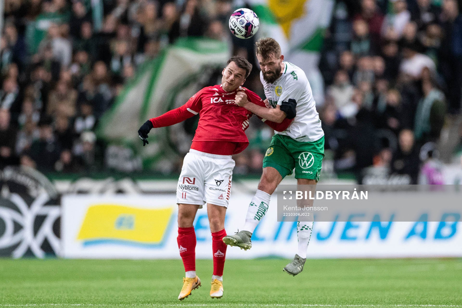 Kalmars Simon Skrabb och Hammarbys Mads Fenger Nielsen