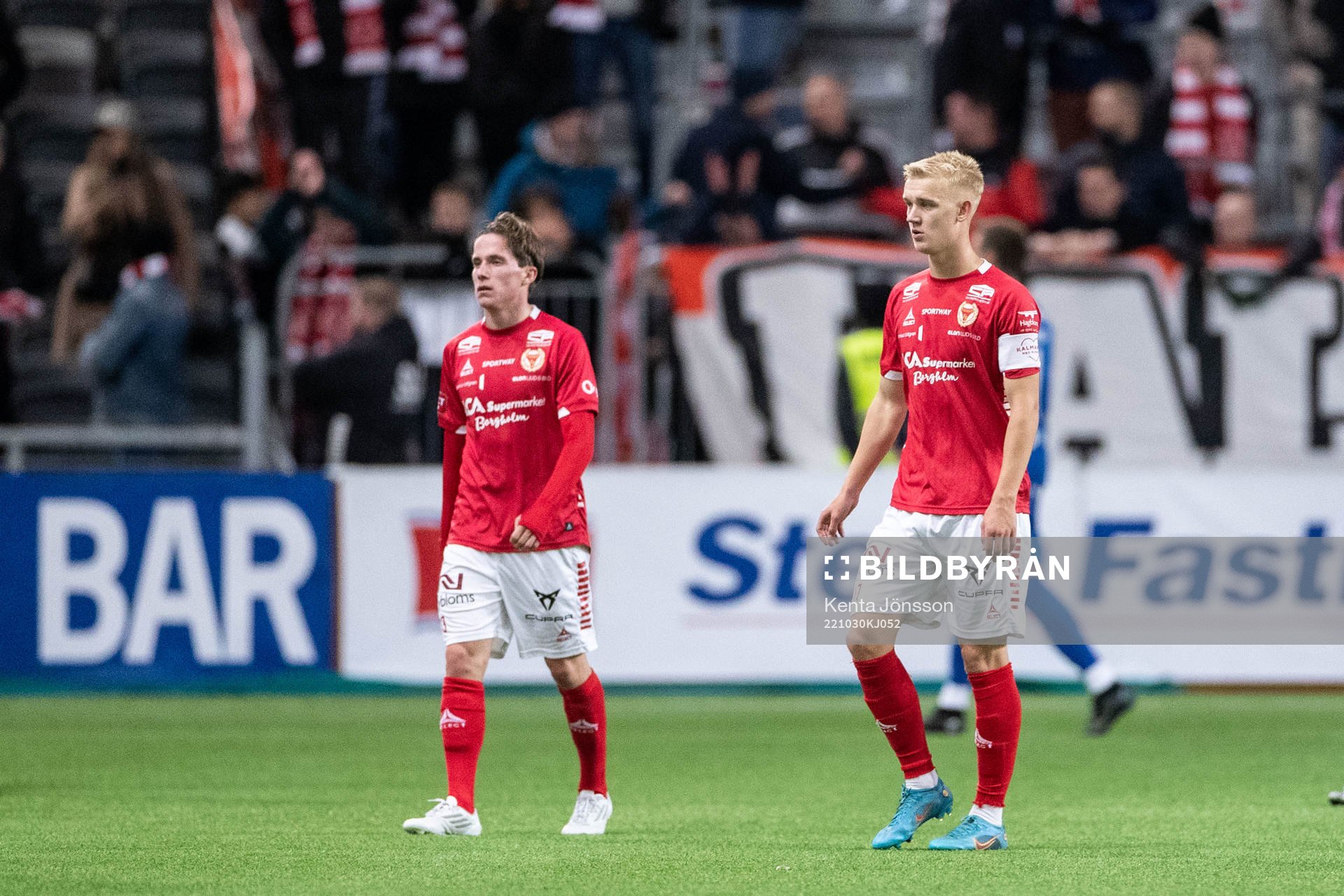 Kalmars Johan Karlsson och Carl Gustafsson deppar