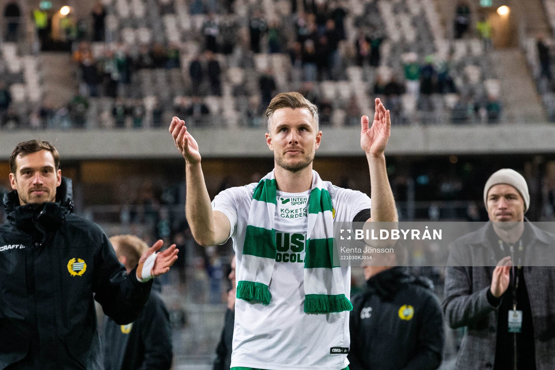 Hammarbys Richard Magyar jublar