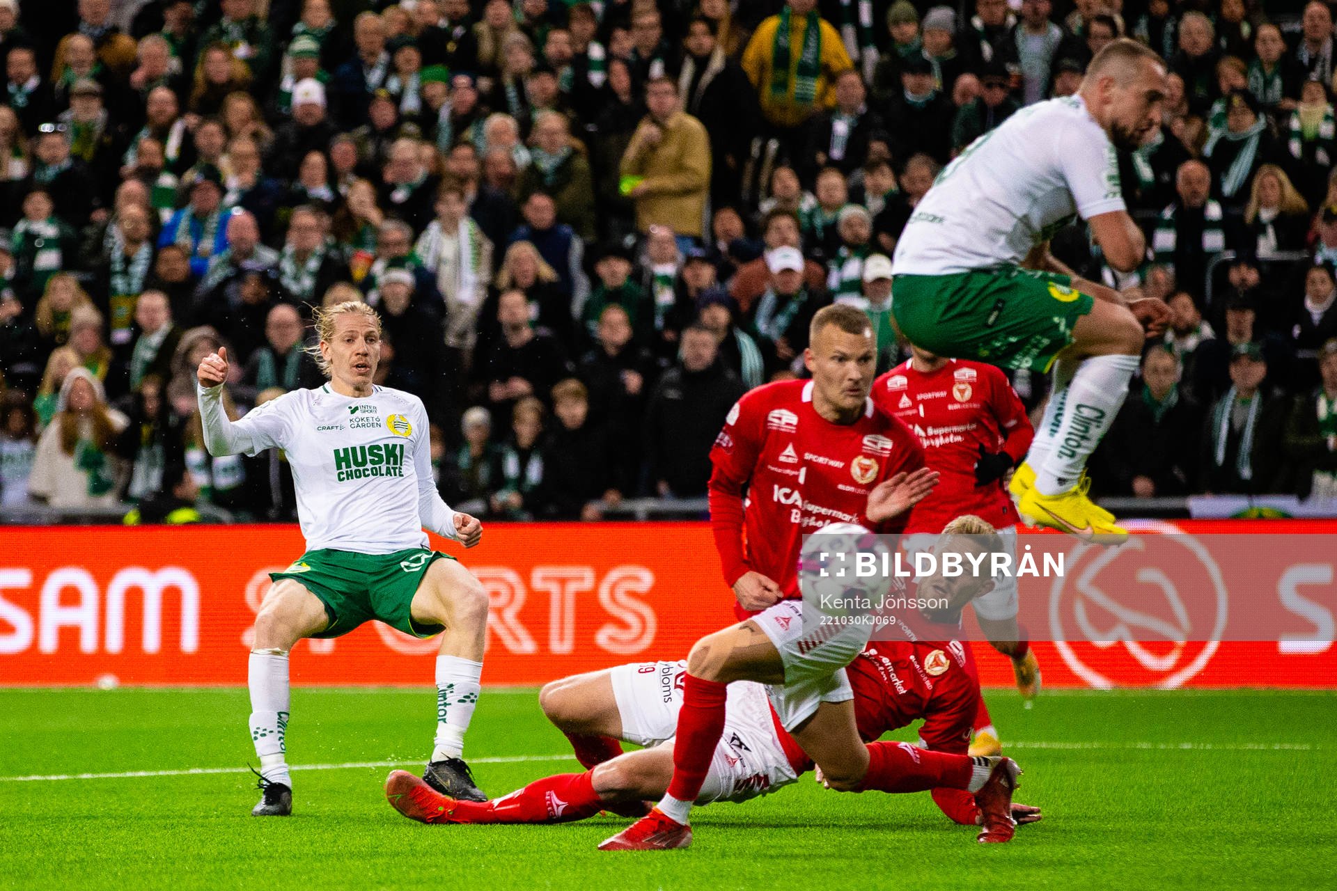 Hammarbys Gustav Ludwigson gör 2-0
