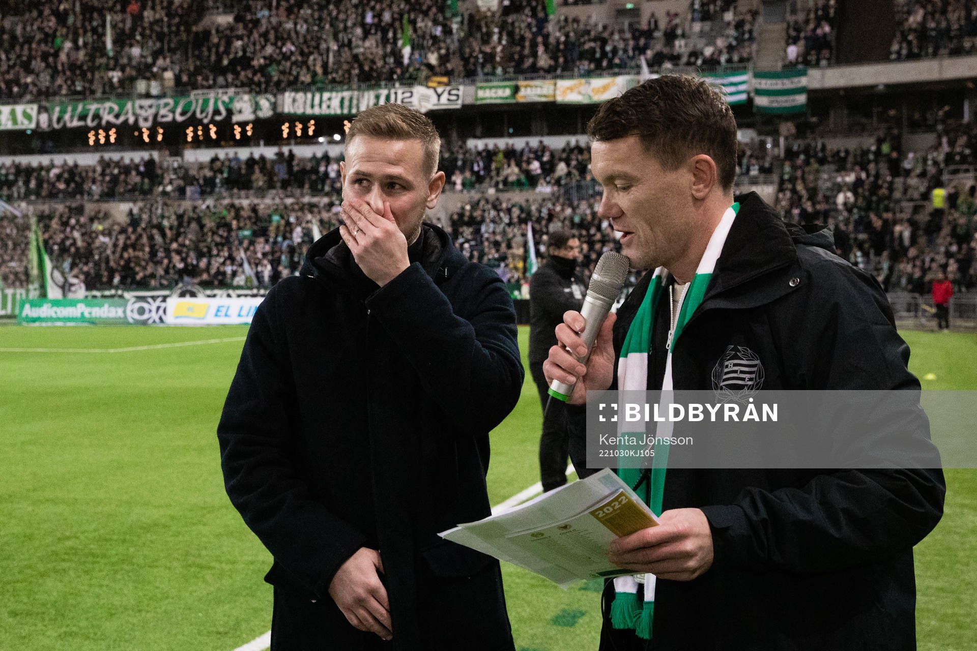 Hammarbys fd spelare Erik Israelsson uppmärksammas