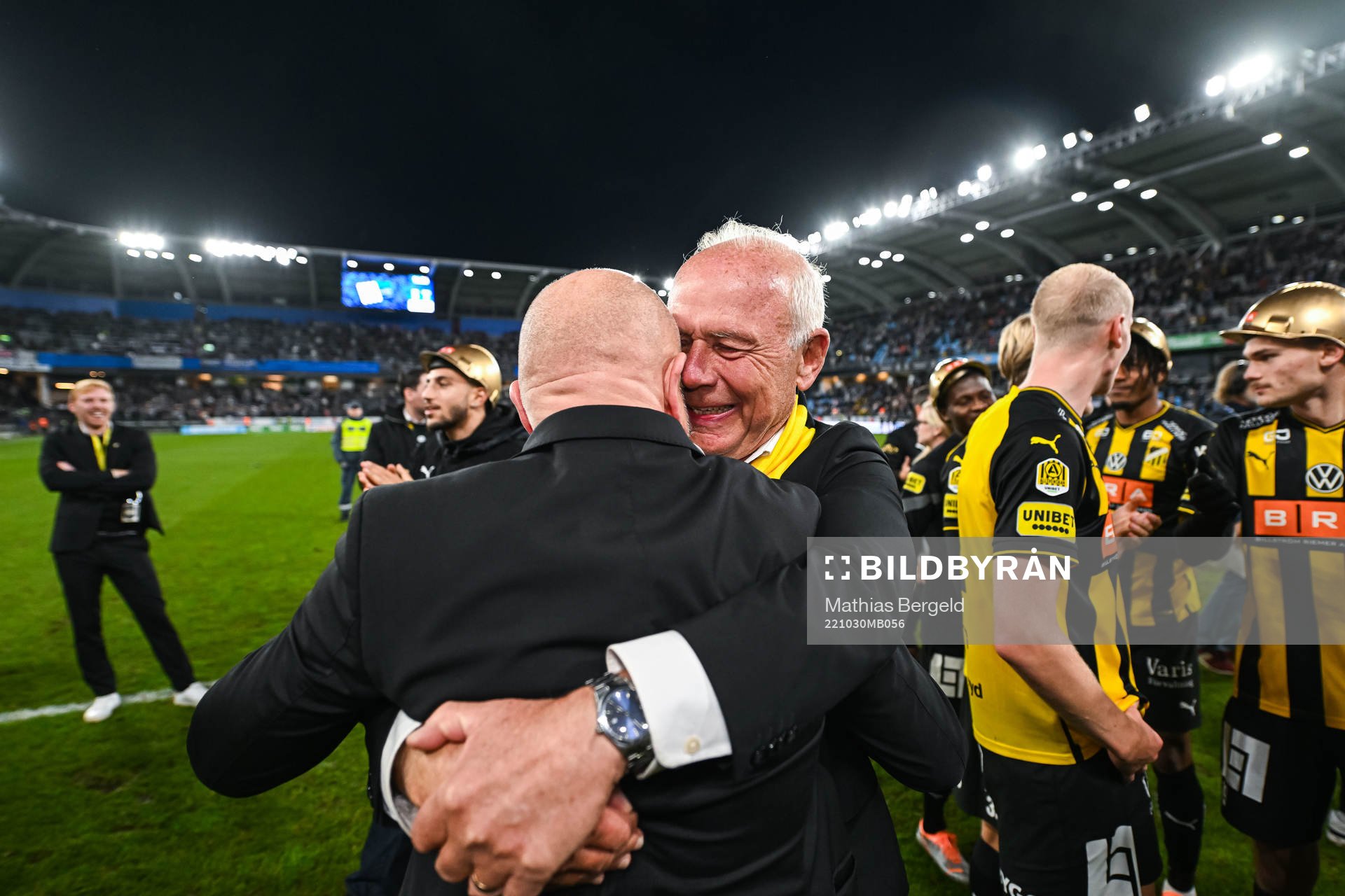 Häckens tränare Per-Mathias Høgmo och Dennis Andersson