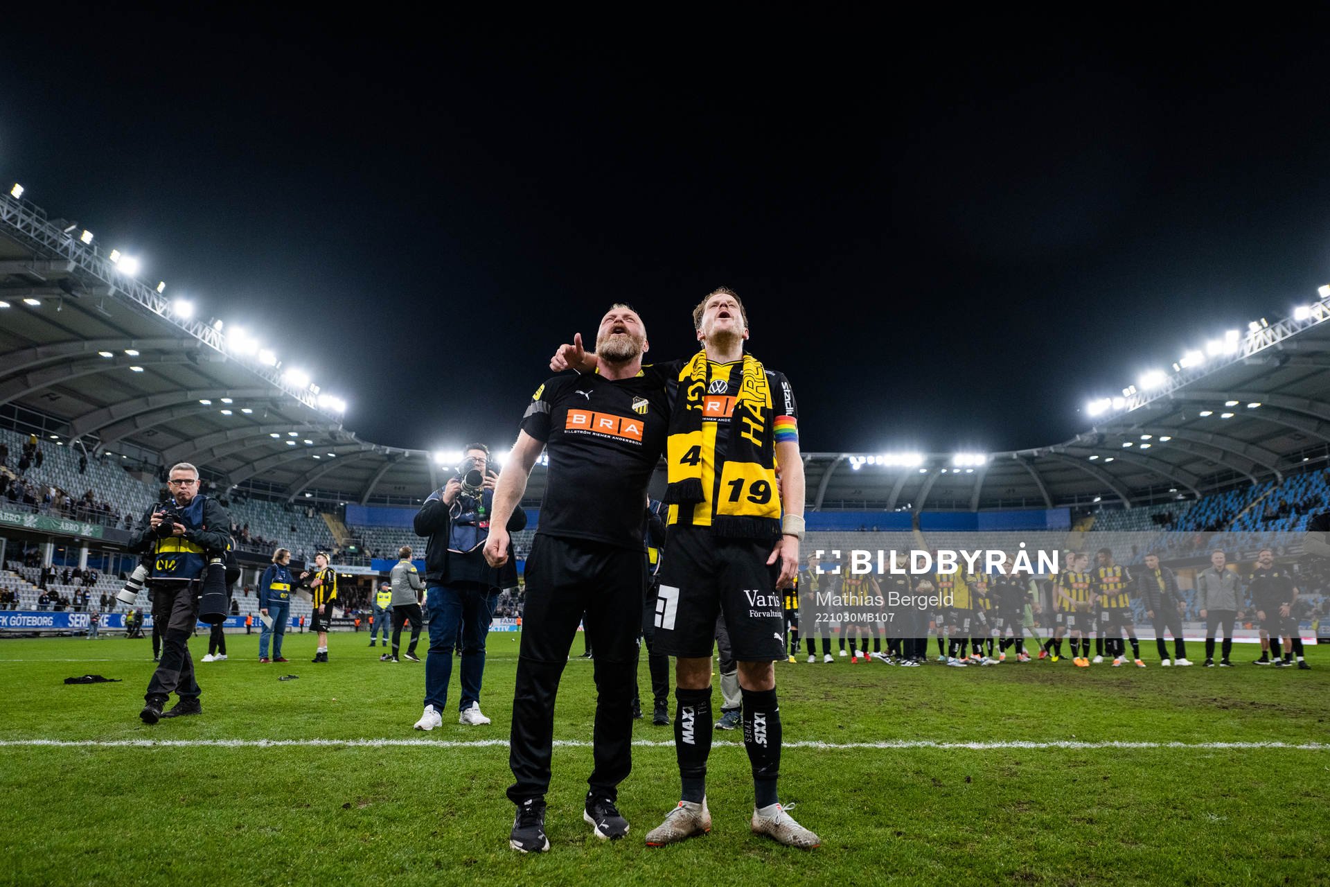 Häckens fystränare Nicklas Möller och Erik Friberg