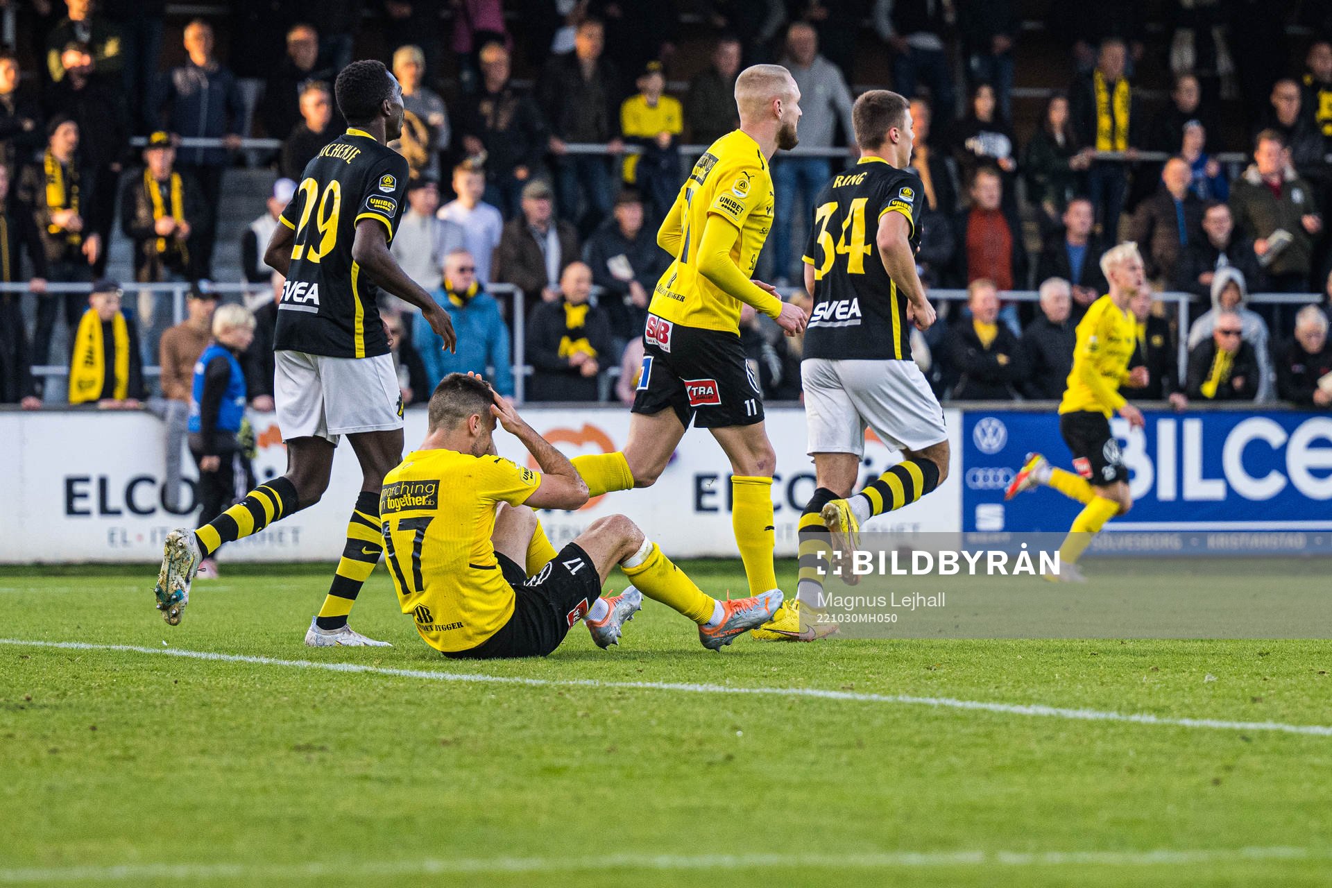 Mjällbys Carlos Moros Gracia deppar