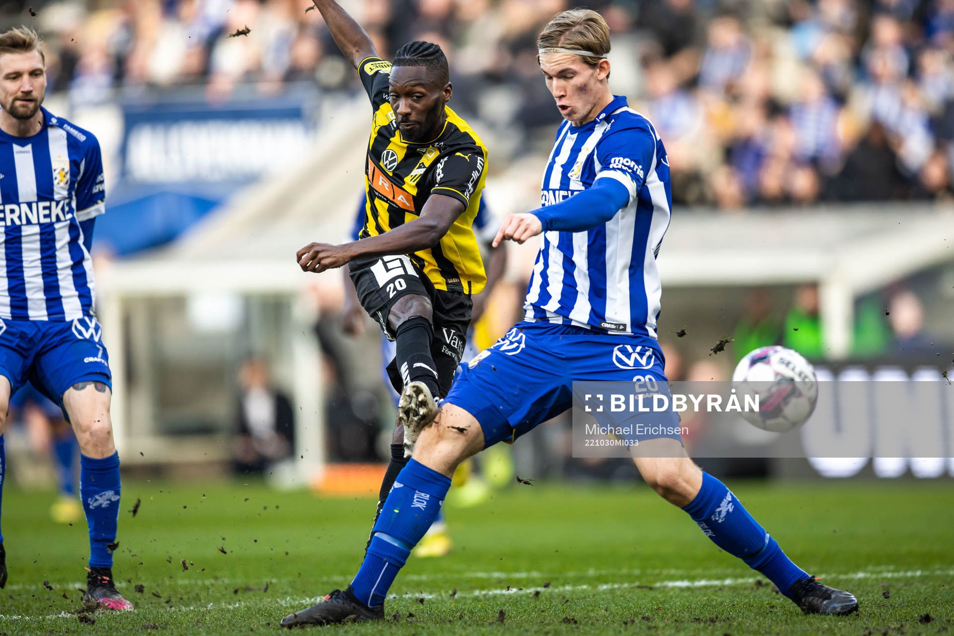 Häckens Blair Sebastian Turgott gör 1-0