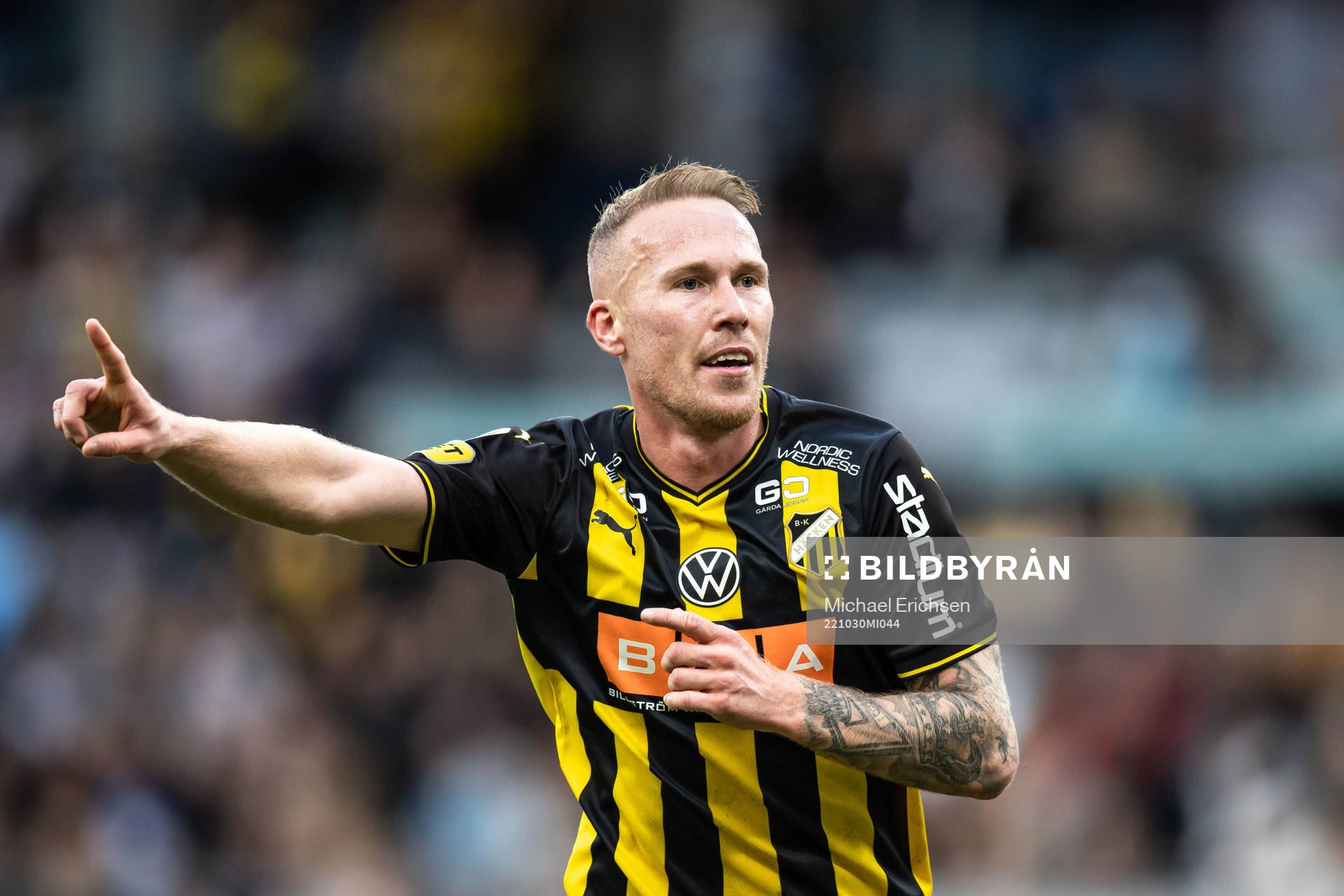 Häckens Mikkel Rygaard Jensen jublar