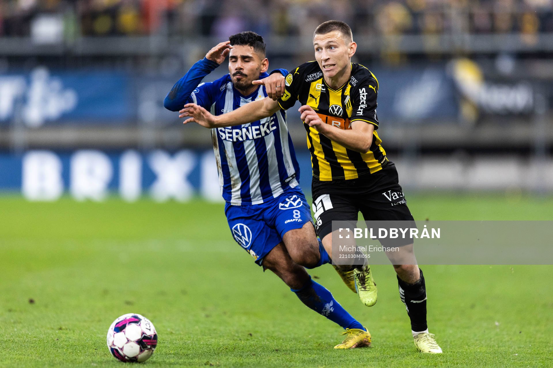 Häckens Kristoffer Lund Hansen och IFK Göteborgs Hosam