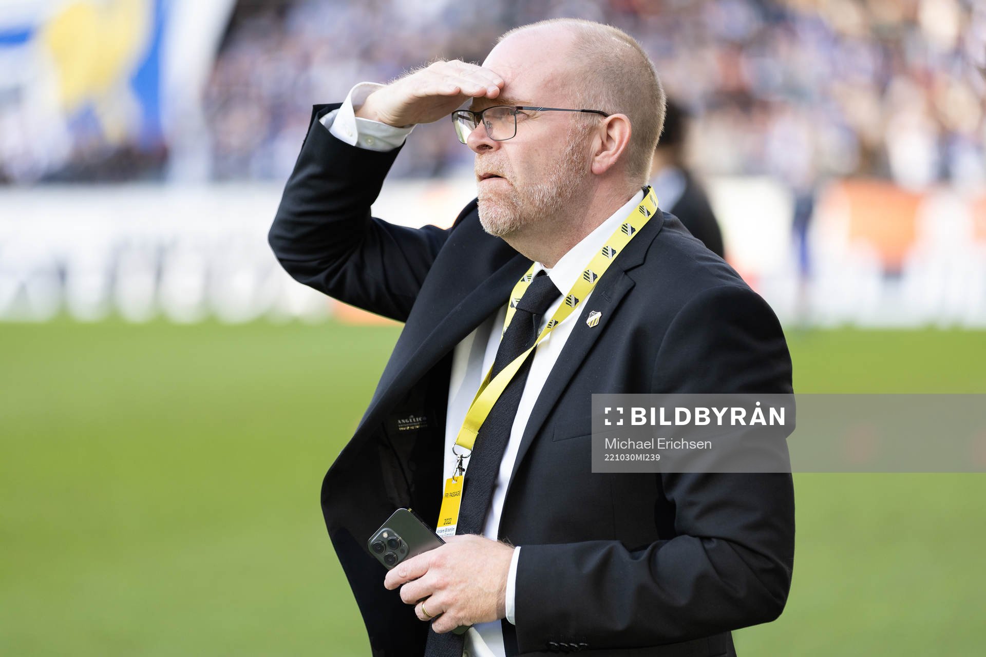 Häckens ordförande Anders Billström innan