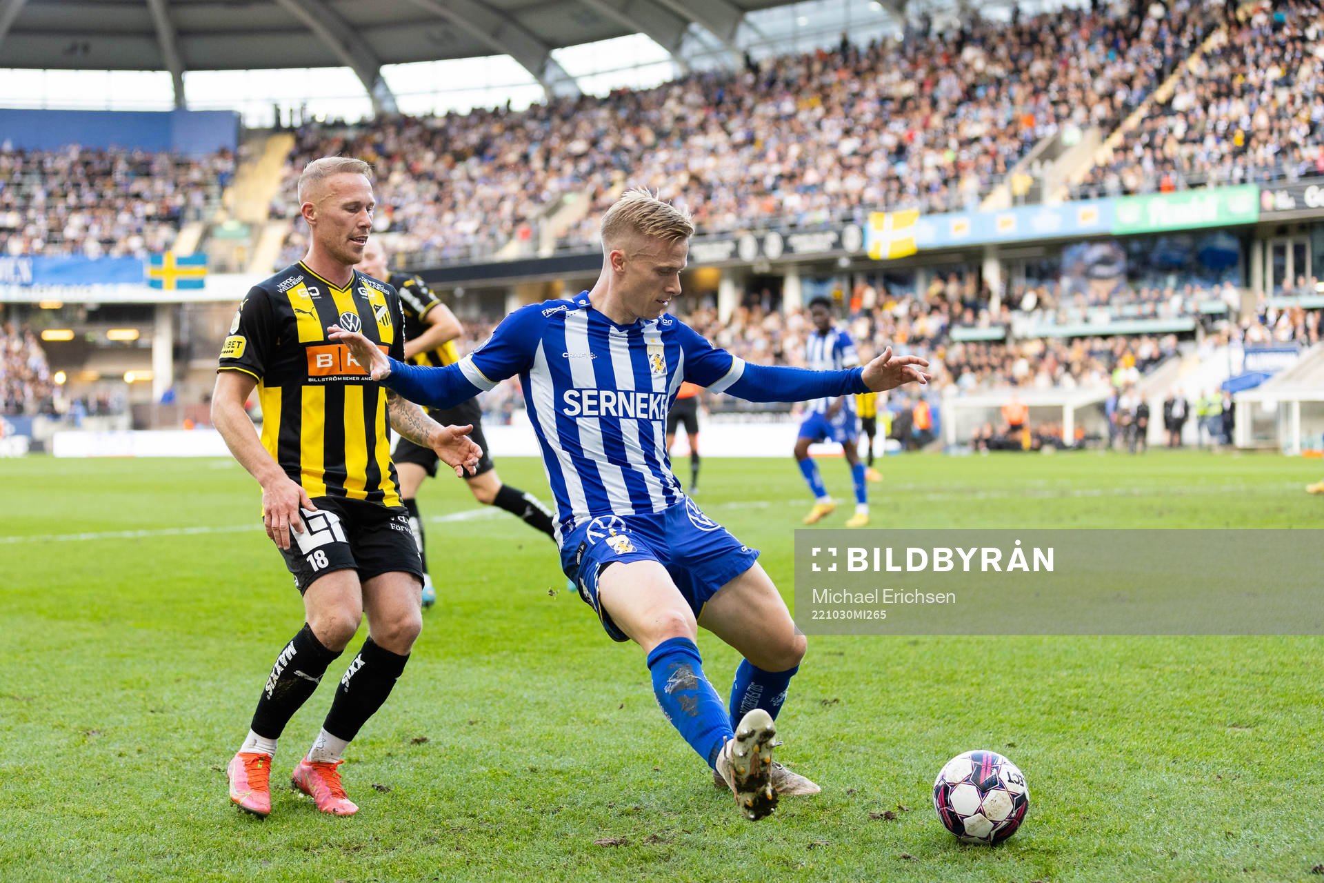 Häckens Mikkel Rygaard Jensen och IFK Göteborgs Oscar
