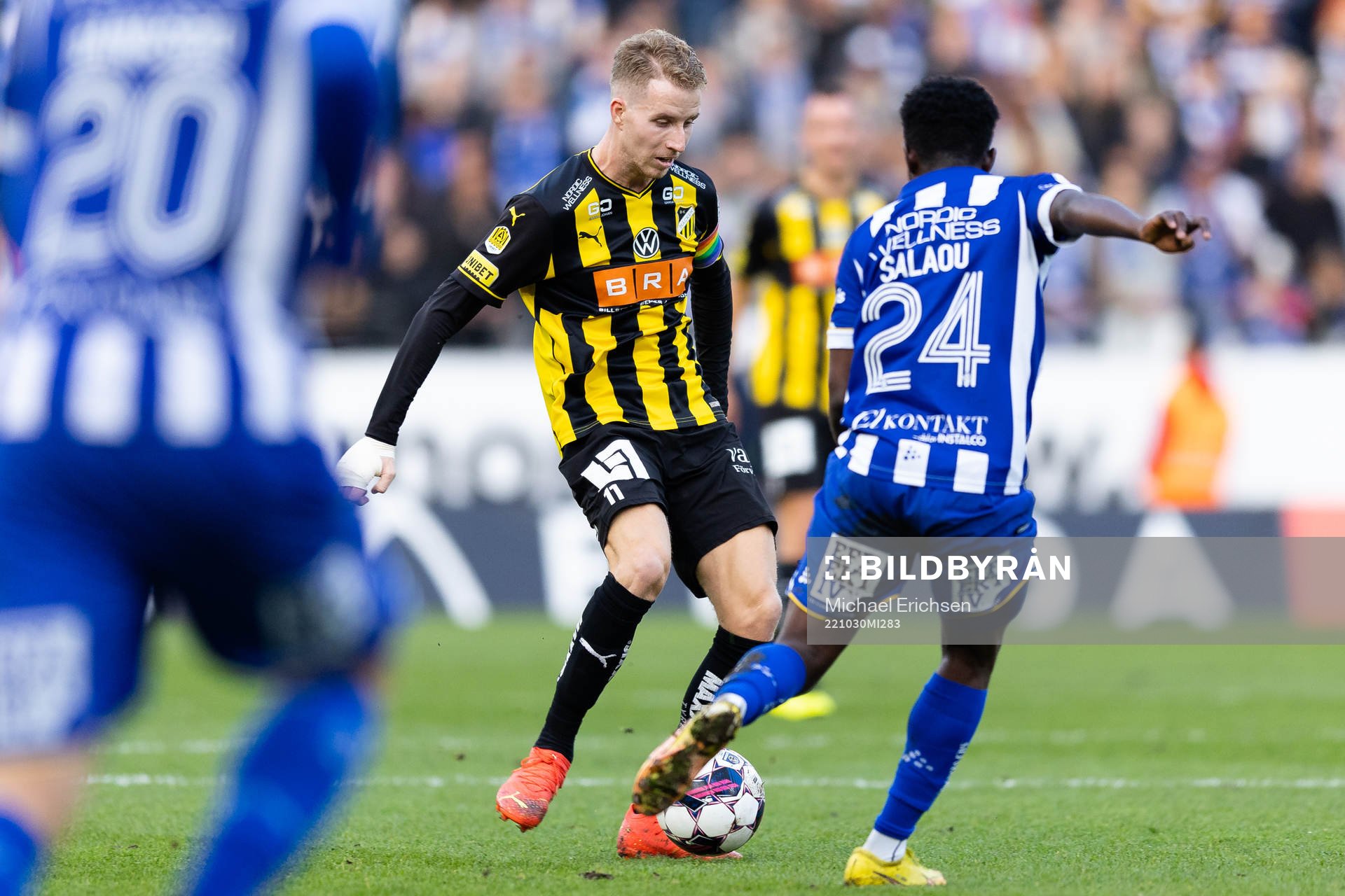 Häckens Samuel Gustafson och IFK Göteborgs Abundance