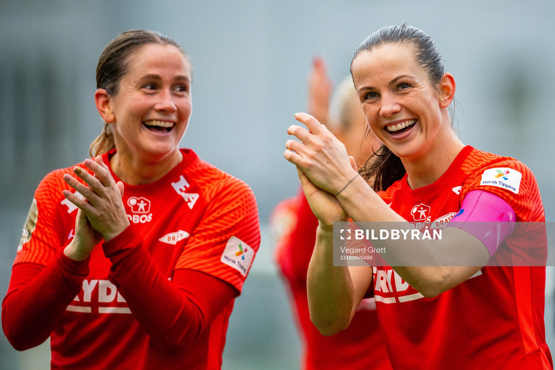 Ingrid Ryland and Tuva Hansen of Brann
