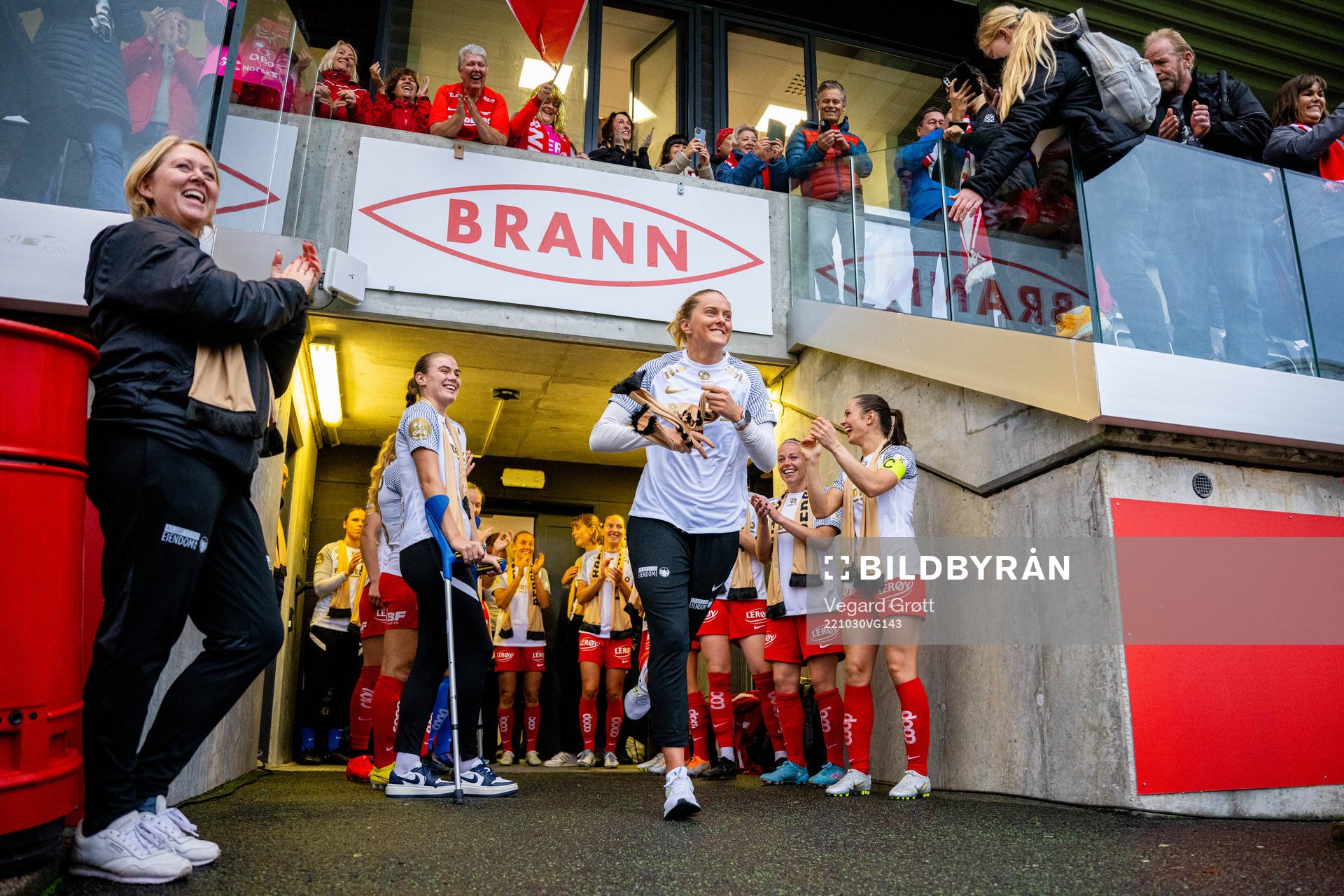 Maria Dybwad Brochmann of Brann celebrates