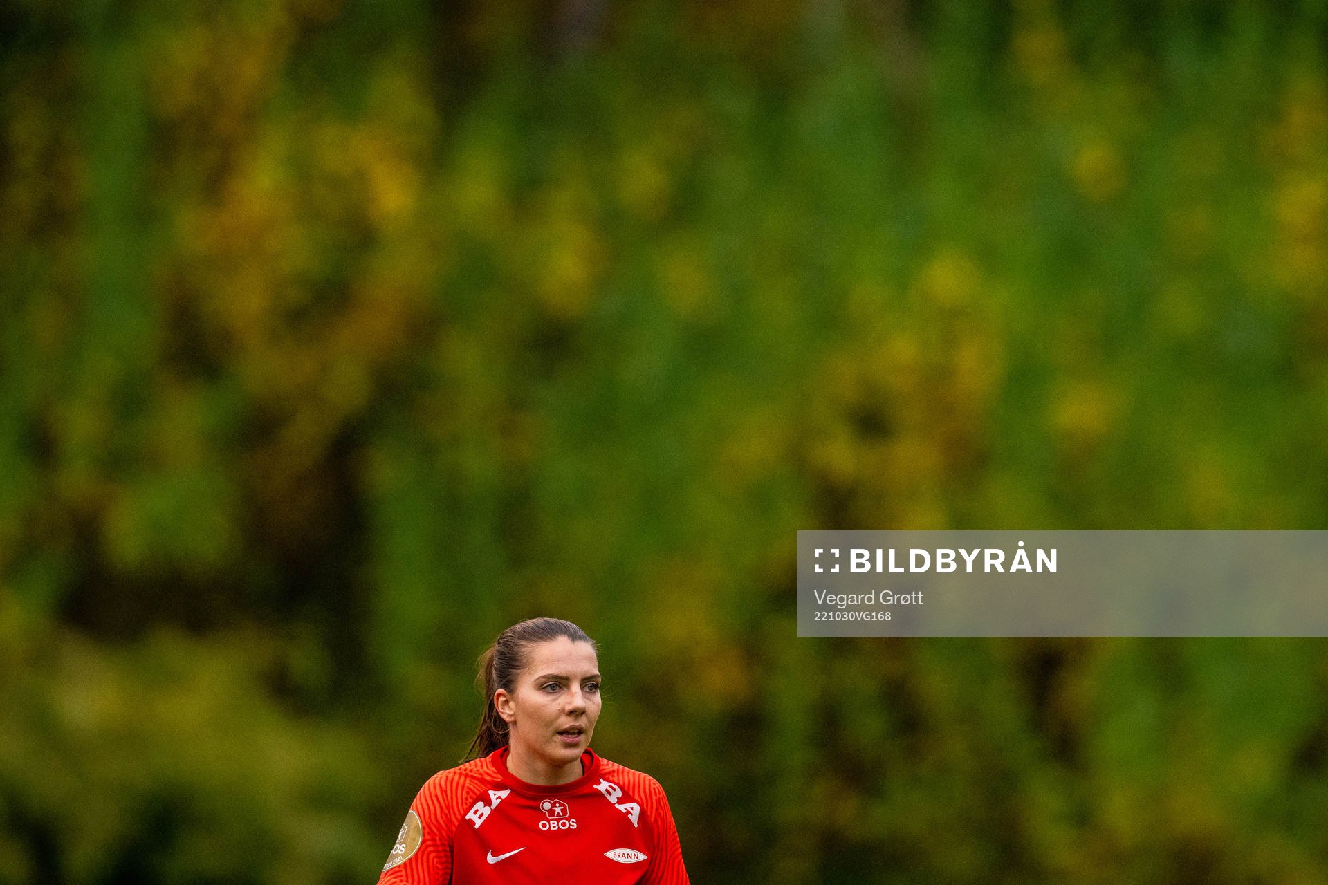 Cecilie Redisch Kvamme of Brann during the Toppserien football match between Brann and Vålerenga on October 30, 2022 in Sandviken. 