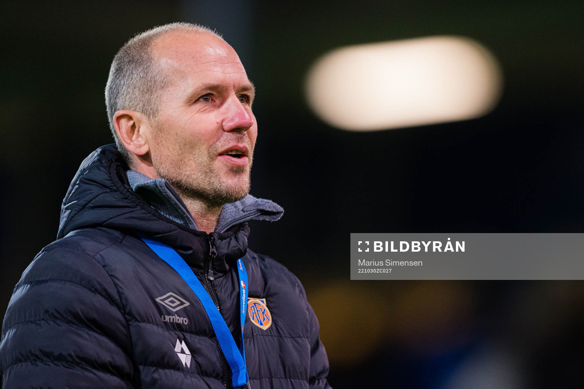 Bjørn Erik Melland, sports director of Aalesund, after the Eliteserien match between Kristiansund and Aalesund on October 30, 2022 in Kristiansund.