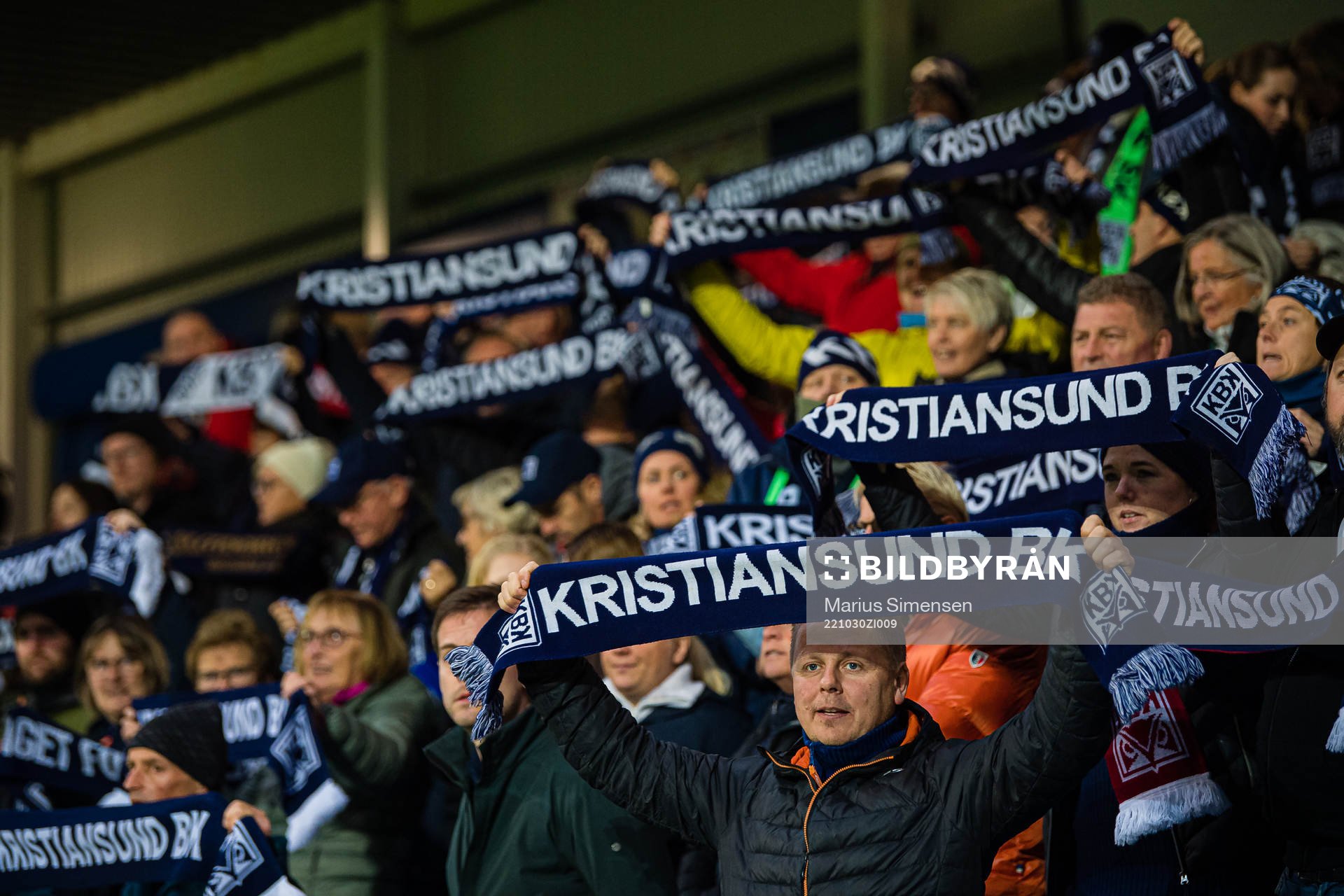 Spectators in the stands