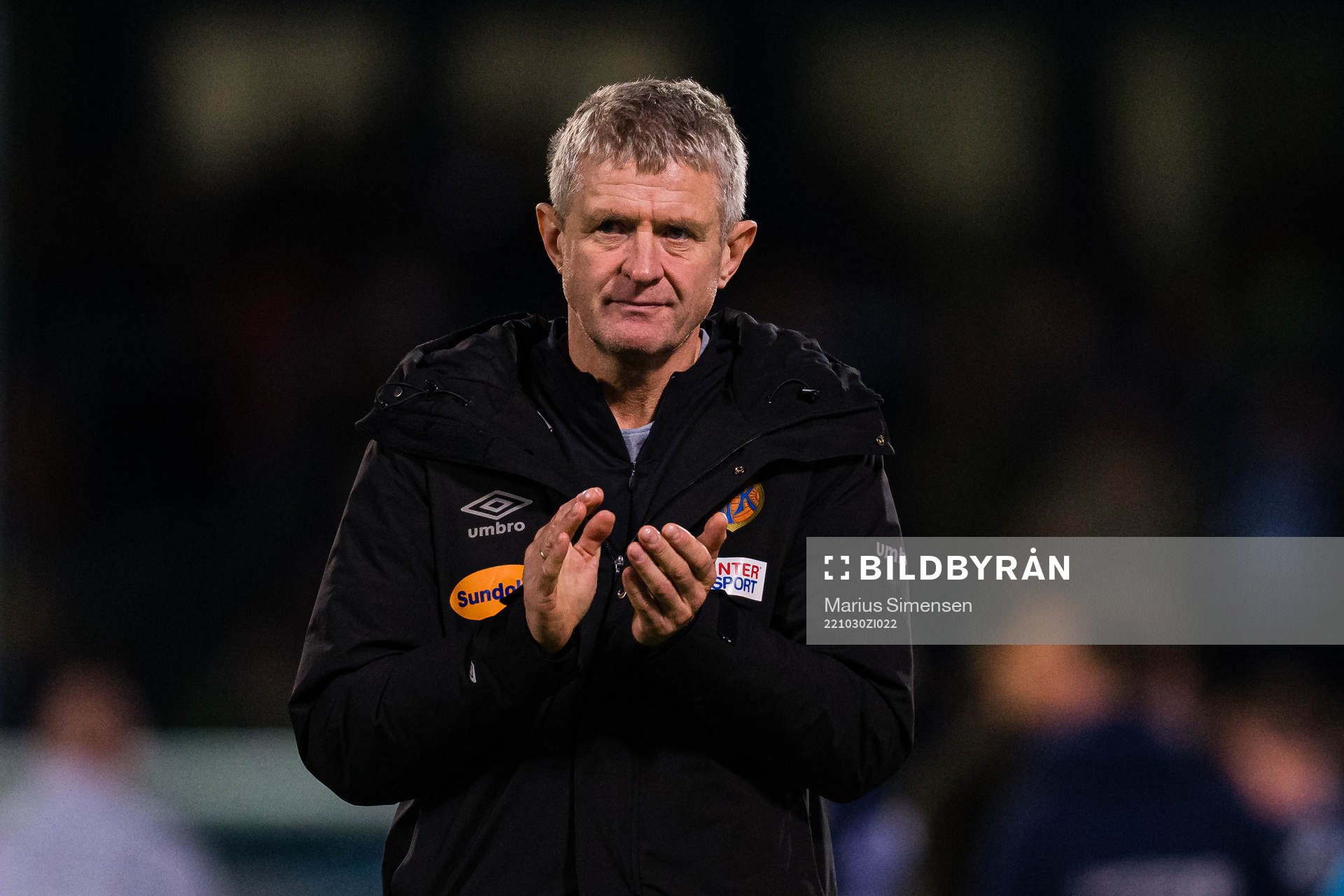 Lars Arne Nilsen, head coach of Aalesund, looks dejected