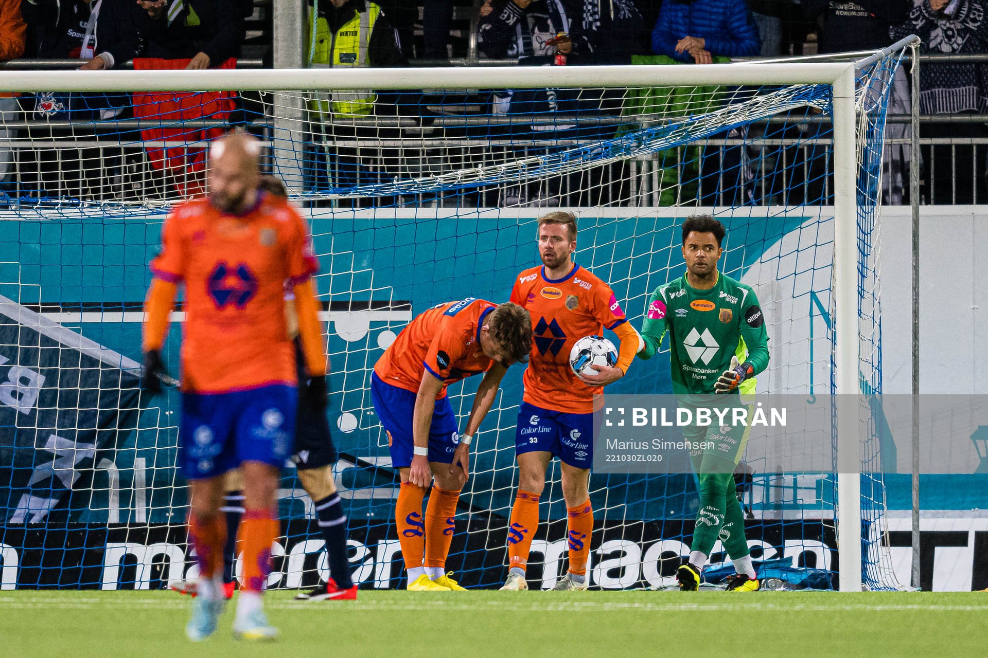 Nikolai Søyset Hopland of Aalesund looks dejected
